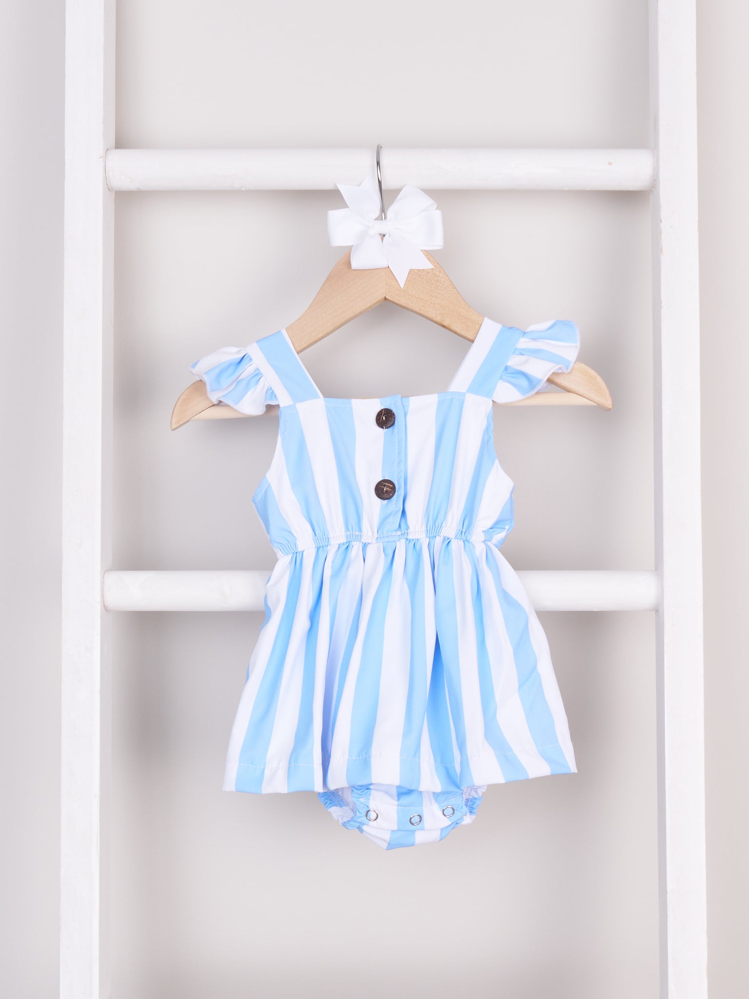 Mom & Me Blue Stripe Tank Dress & Romper - Marie Nicole Clothing