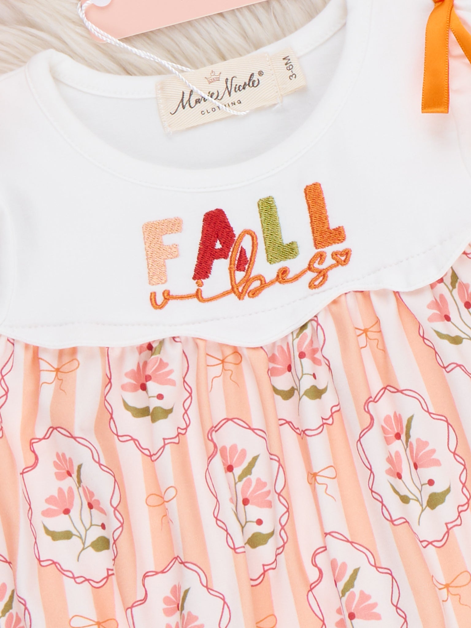 Bow Fall Patch Lace Bloomer Outfit - Marie Nicole Clothing