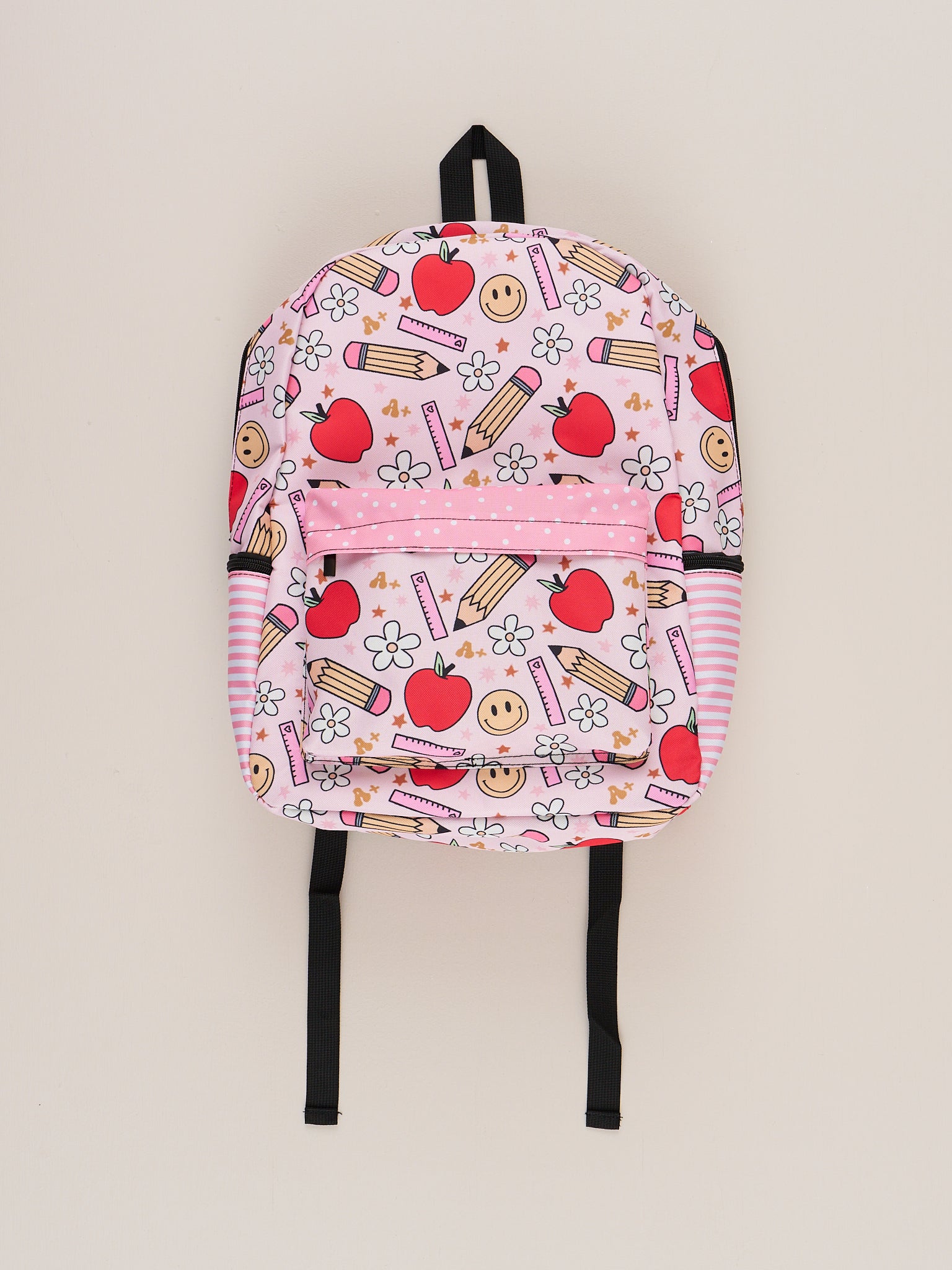 Red Apples & Pencils Backpack - Marie Nicole Clothing