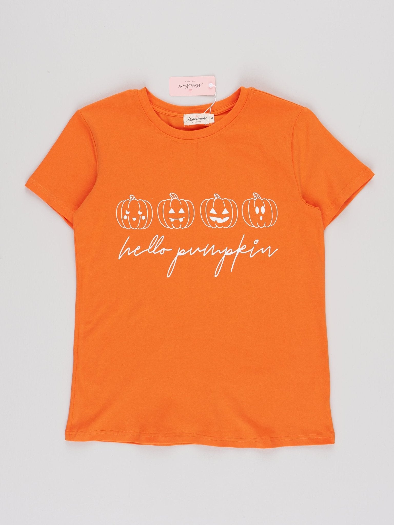"Hello Pumpkin" Family Jack - O - Lantern Shirt - Marie Nicole Clothing
