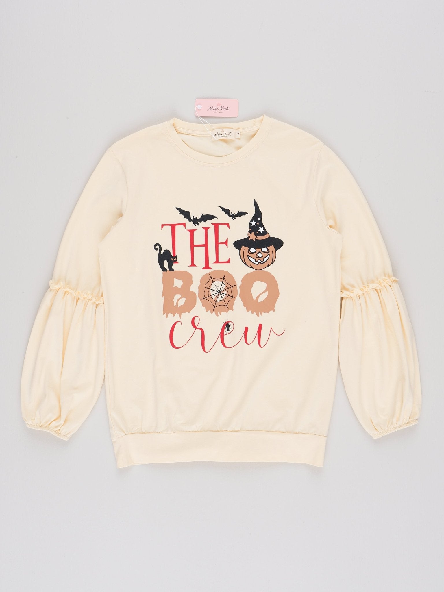 Mom & Me Cream "Boo Crew" Shirt - Marie Nicole Clothing