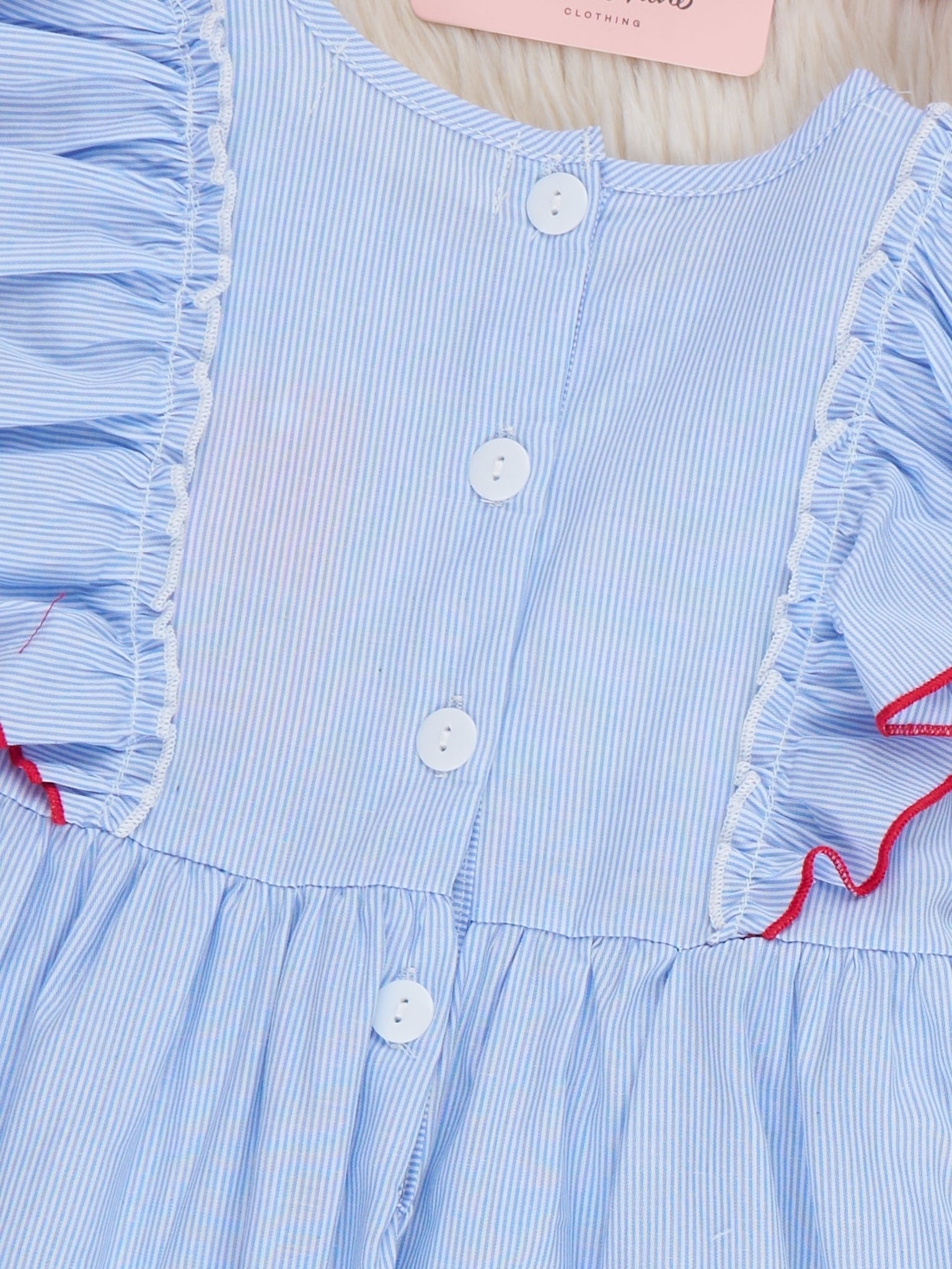 School Road Trip Embroidered 100% Cotton Dress - Marie Nicole Clothing