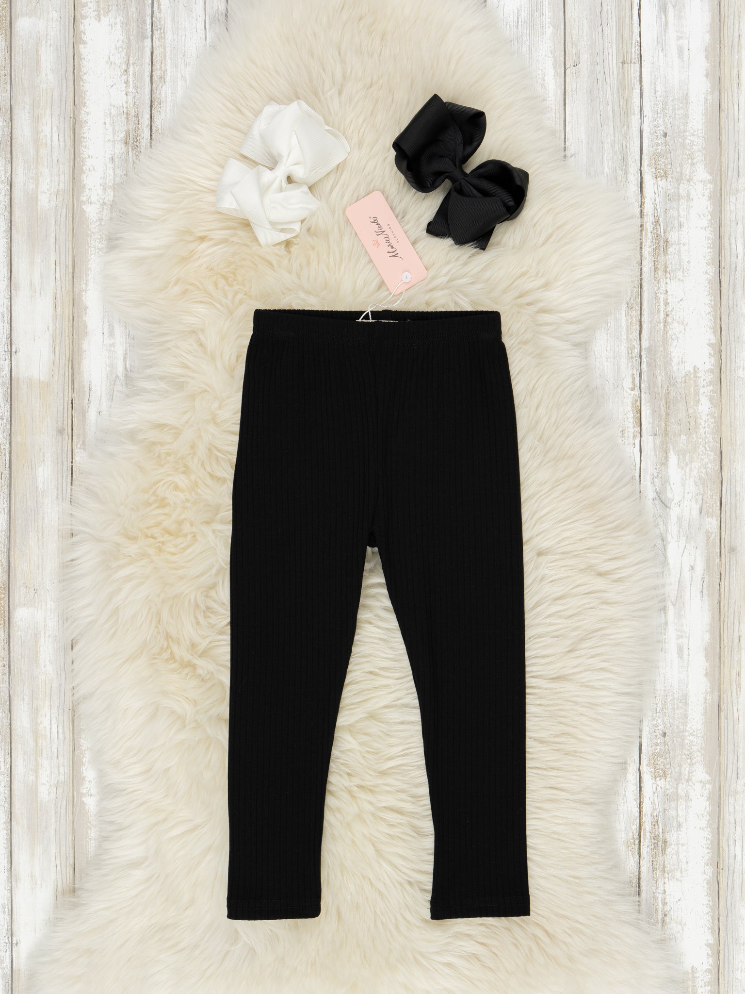 Full Length Ribbed Leggings - Marie Nicole Clothing
