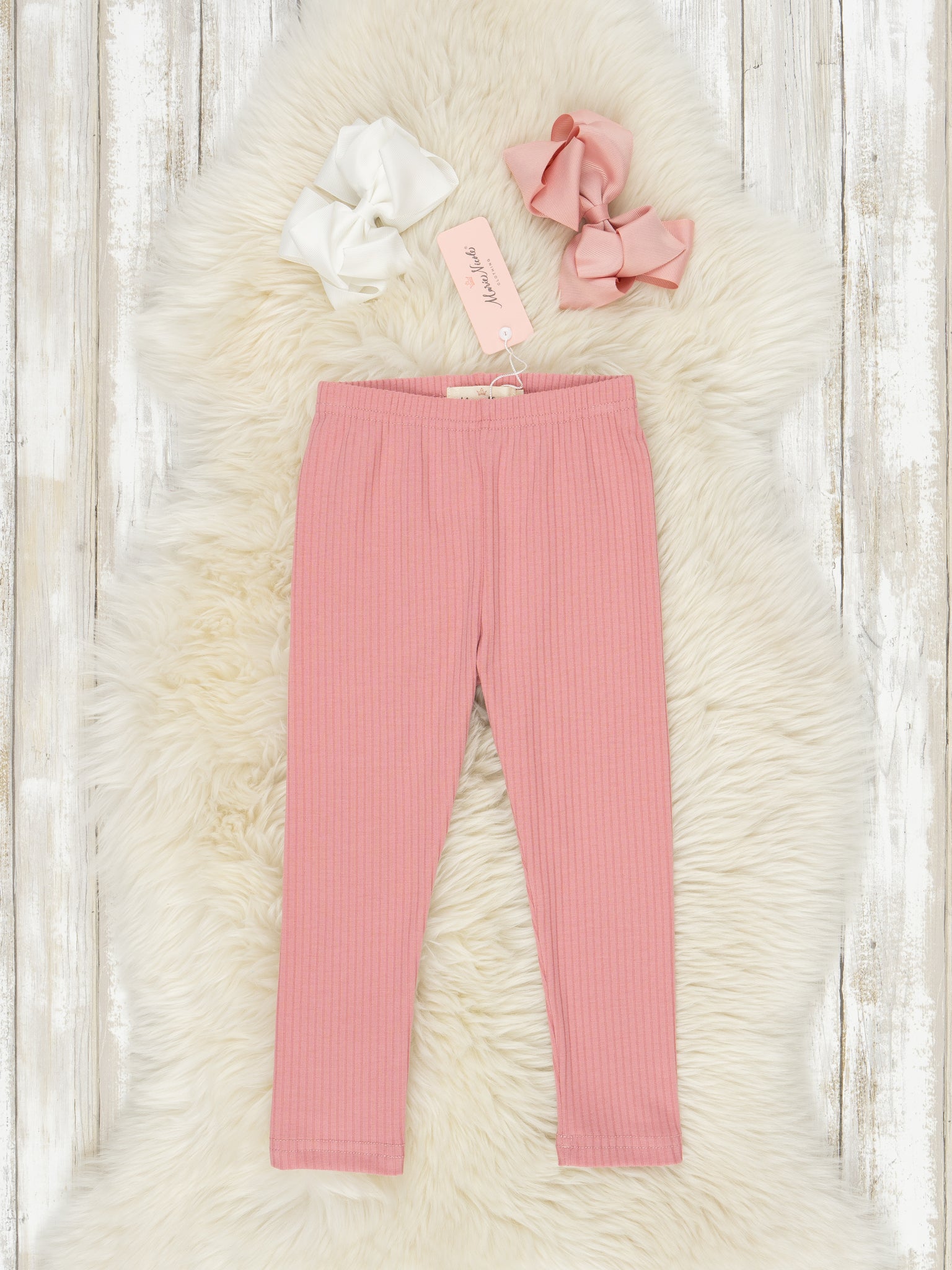 Full Length Ribbed Leggings - Marie Nicole Clothing