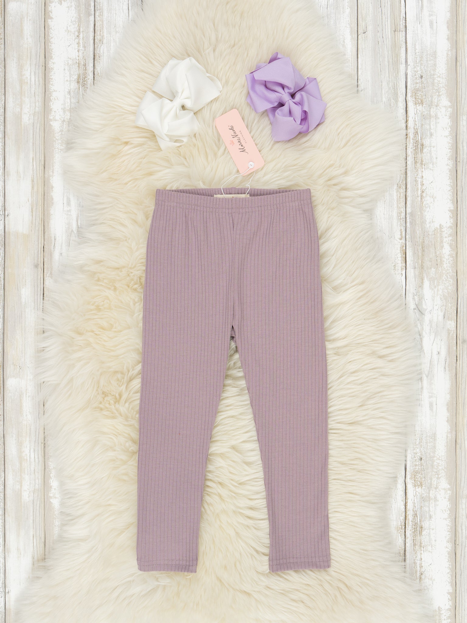 Full Length Ribbed Leggings - Marie Nicole Clothing