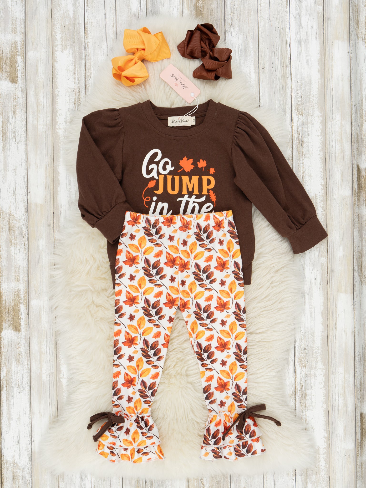 Autumn Love Ruffle Outfits - Marie Nicole Clothing
