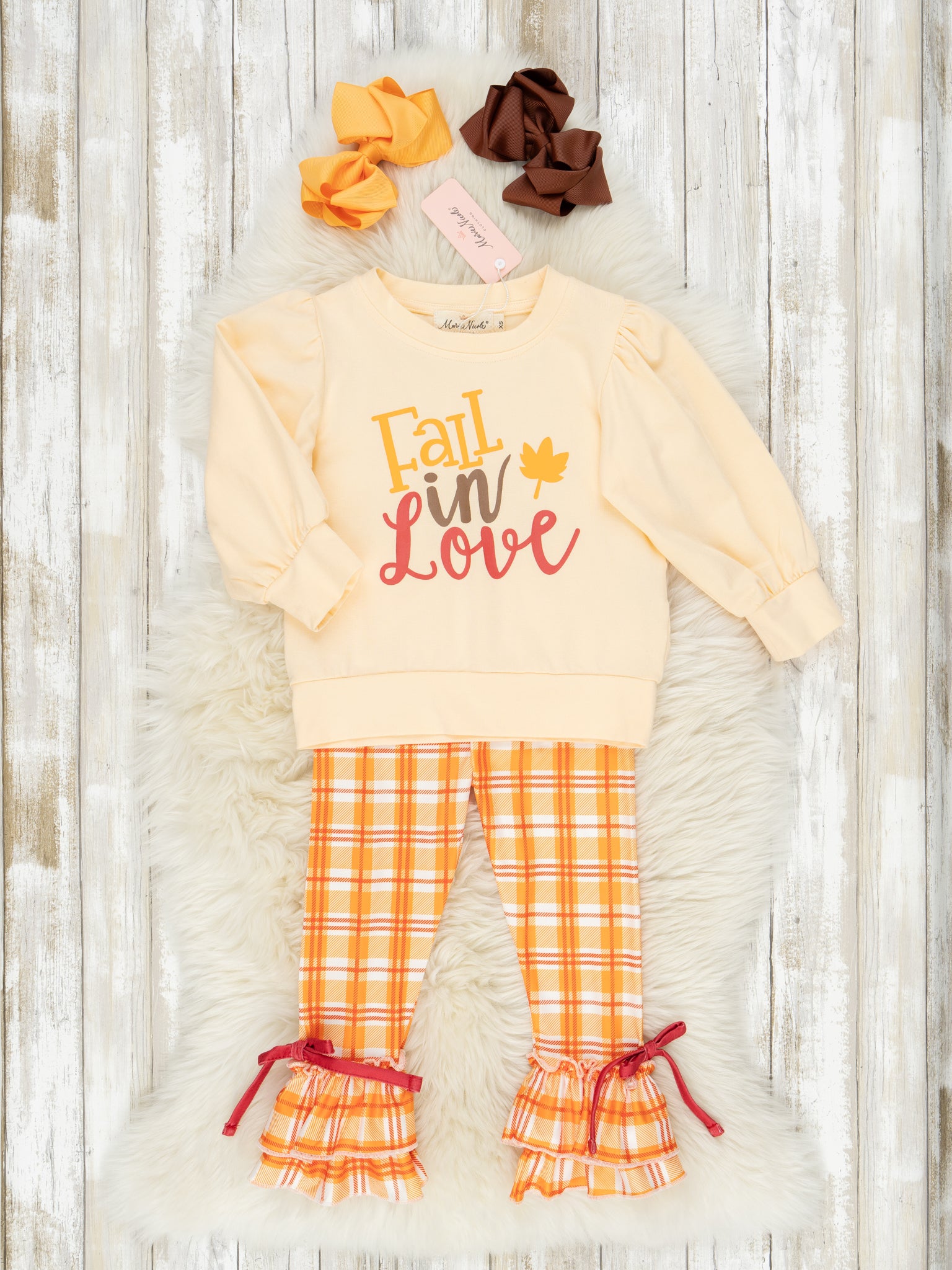 Autumn Love Ruffle Outfits - Marie Nicole Clothing