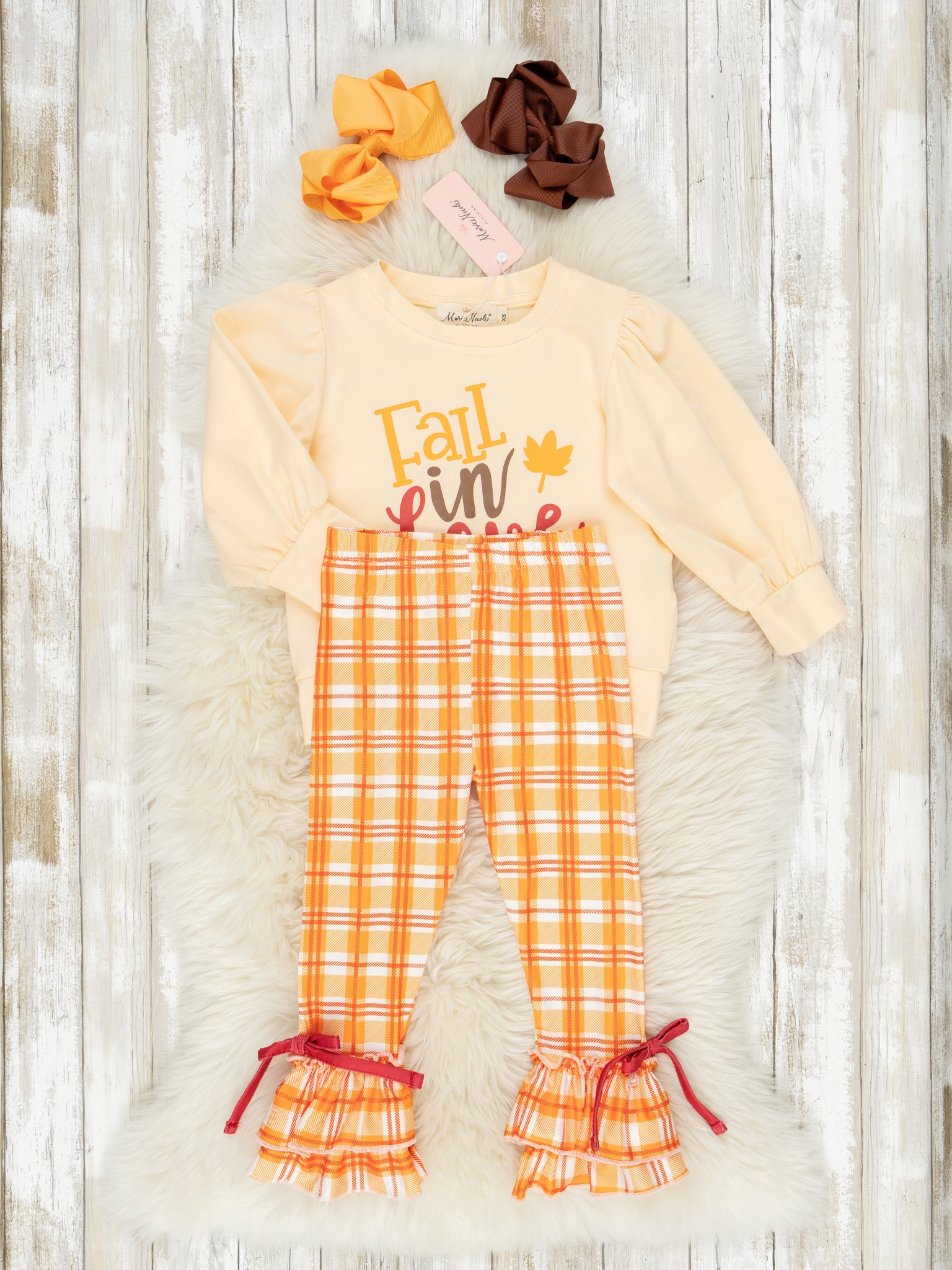 Autumn Love Ruffle Outfits - Marie Nicole Clothing