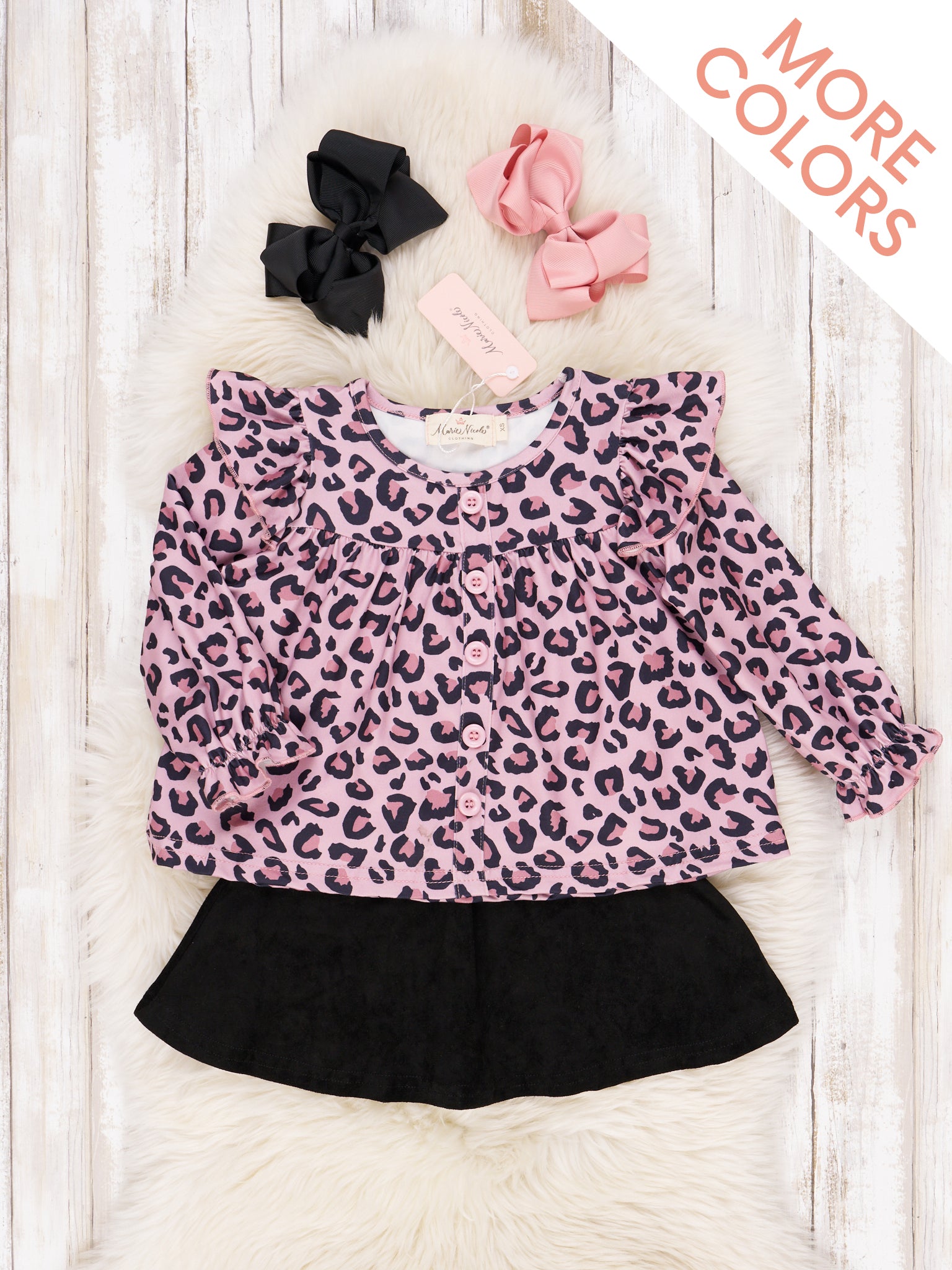 Button Blouse & Skirt Set - Marie Nicole Clothing