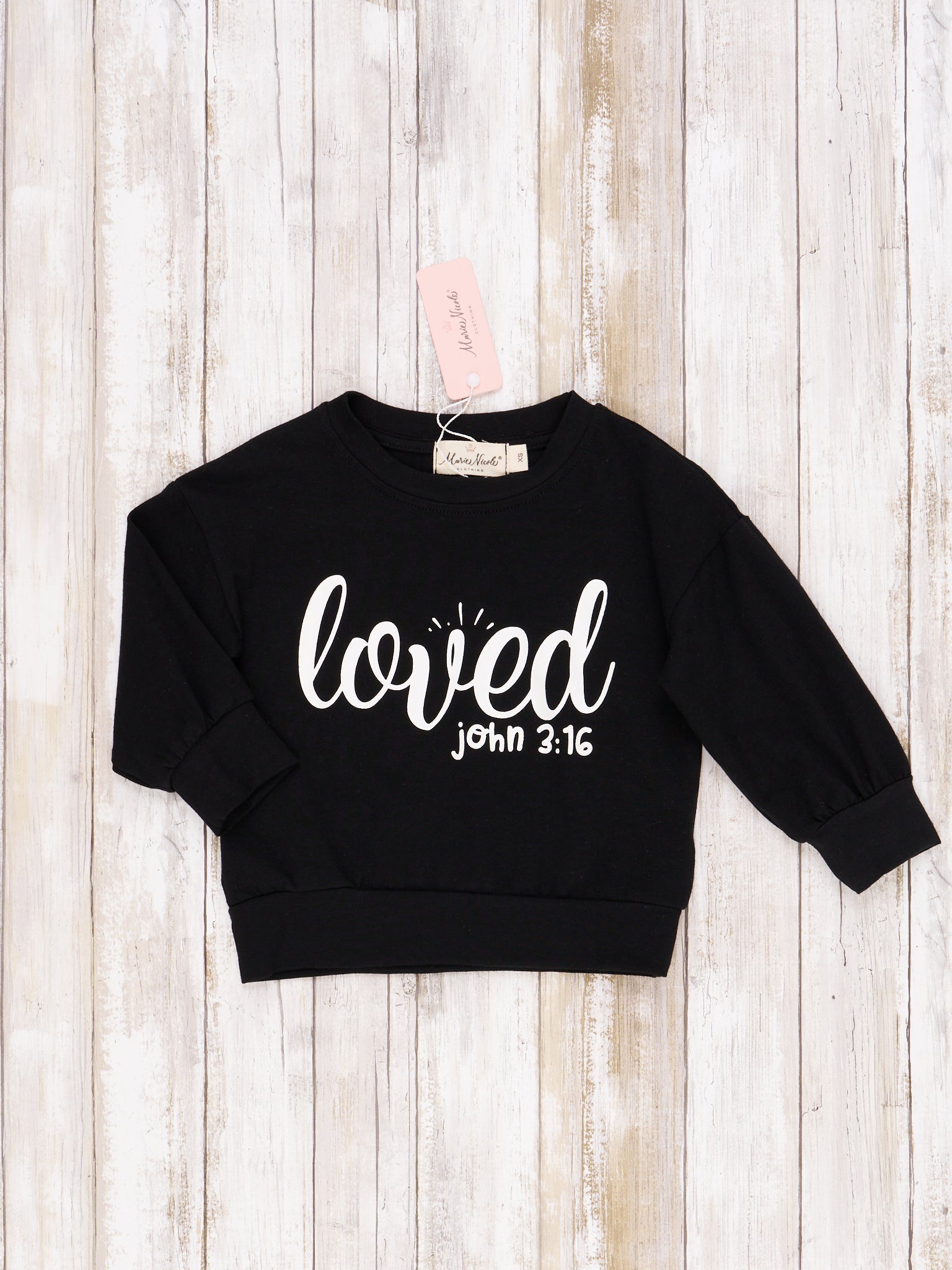 Mom & Me John 3:16 "Loved" Crewneck - Marie Nicole Clothing