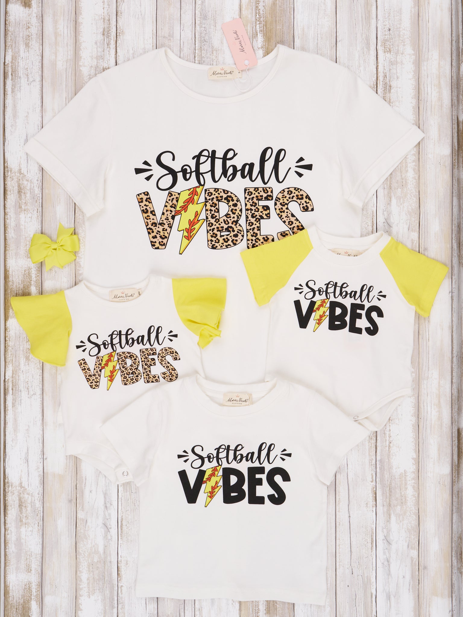 "Softball Vibes" Raglan Sleeve Romper - Marie Nicole Clothing