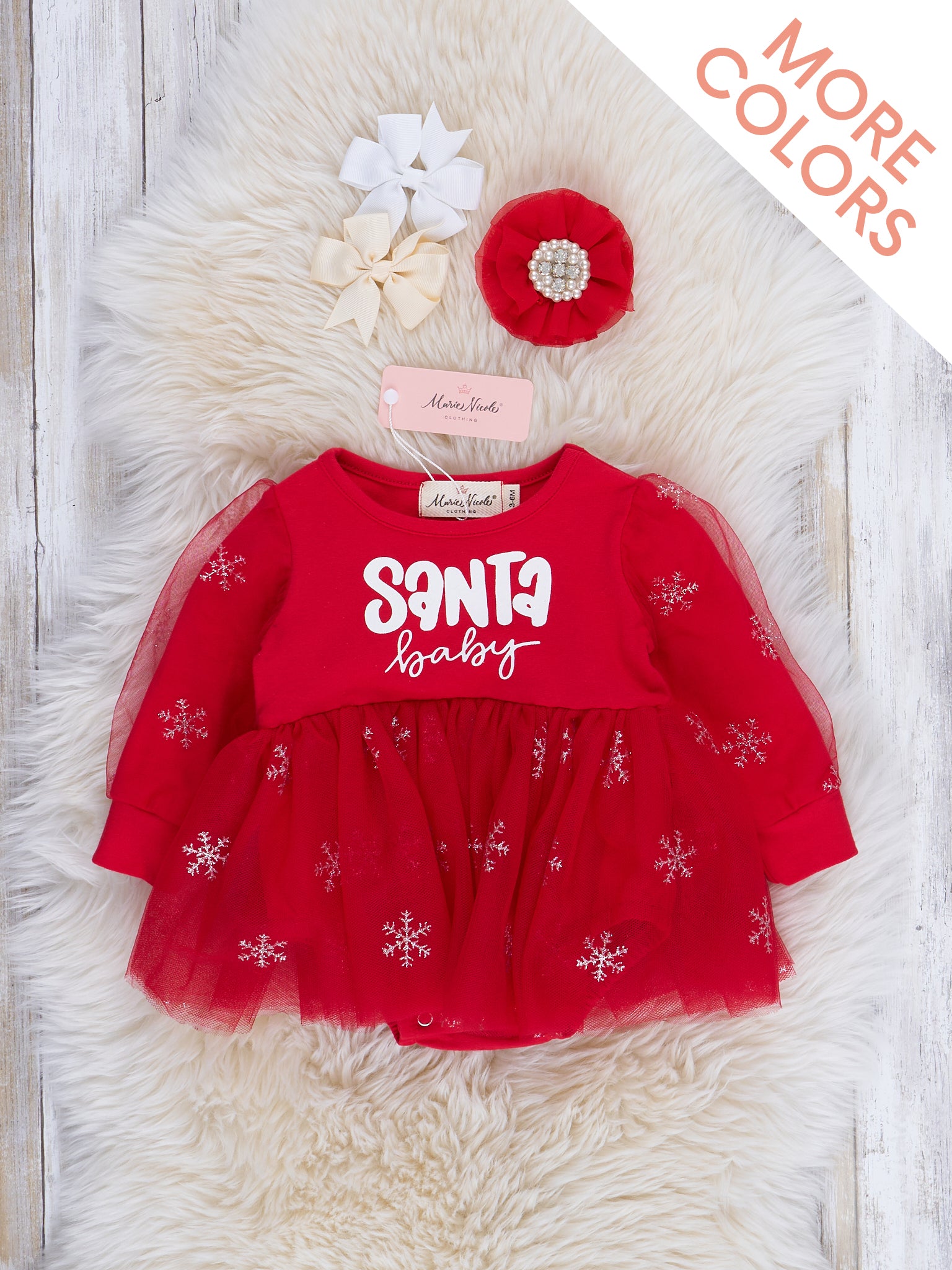 Magical Snowflakes Tulle Bubble Romper - Marie Nicole Clothing