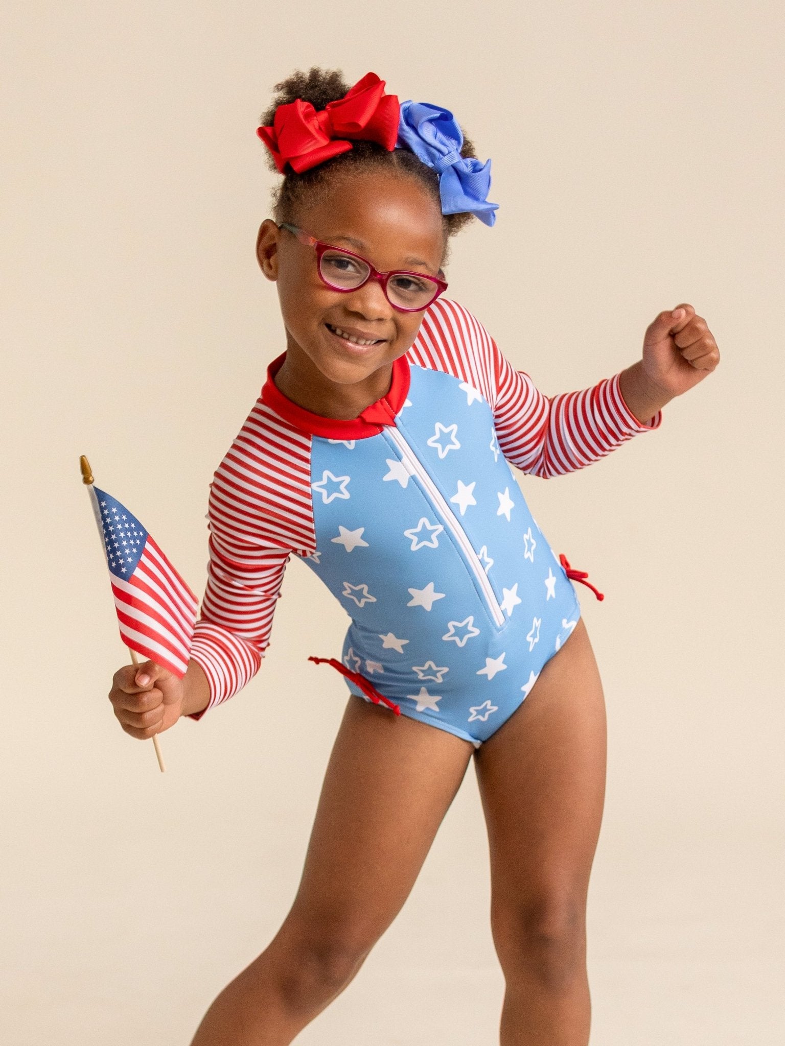 Star Splash Patriotic Rashguard - Marie Nicole Clothing