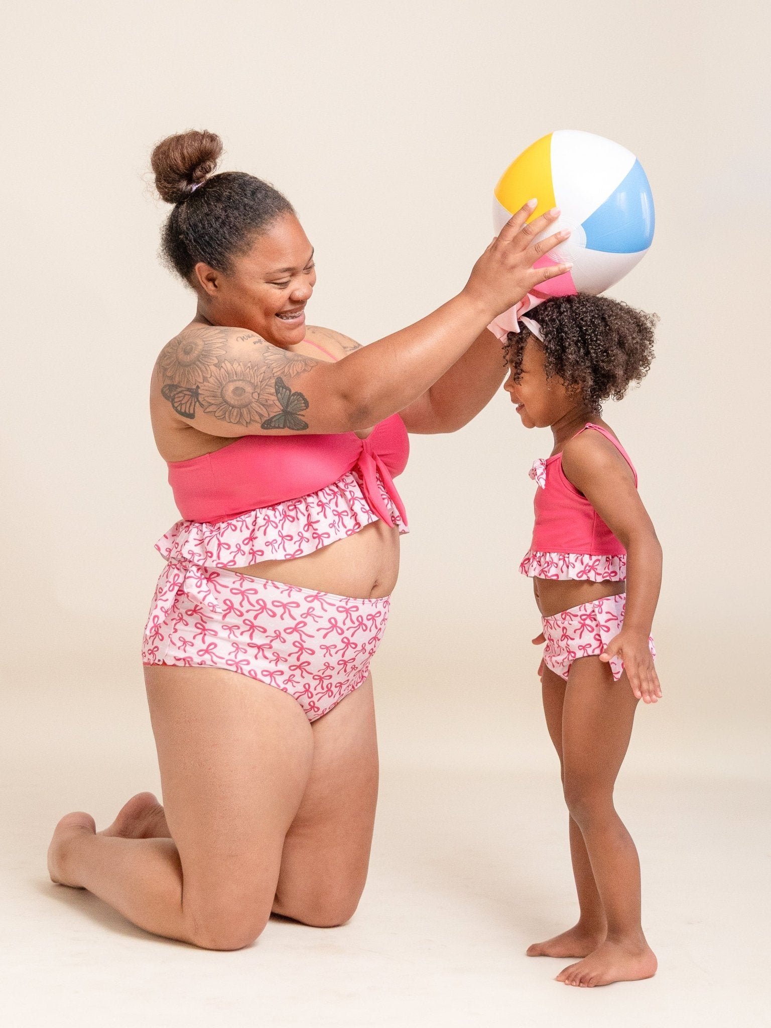 Mom & Me Tied With A Bow Swimsuit - Marie Nicole Clothing
