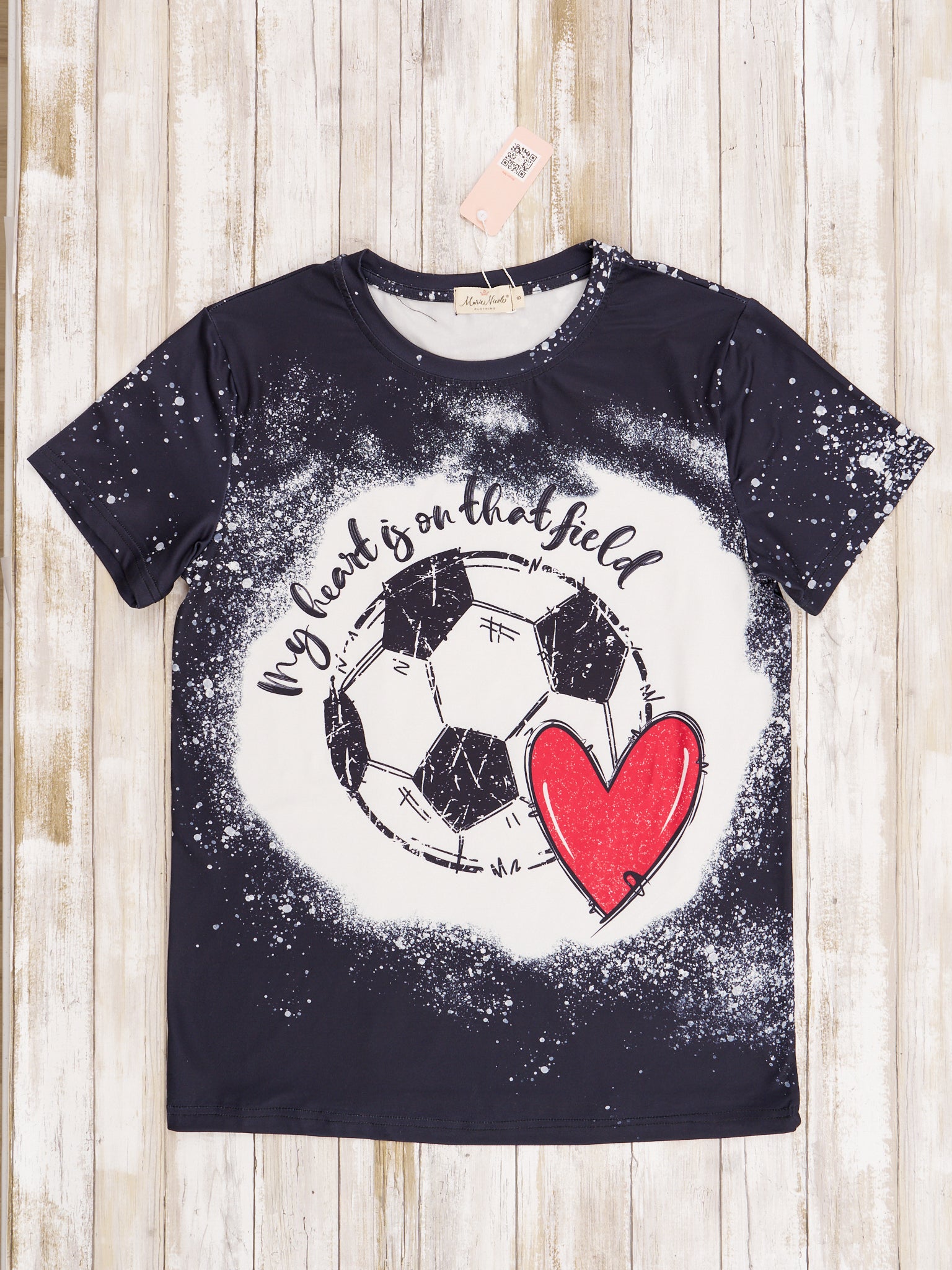 Mom & Me Black Soccer Love Shirt - Marie Nicole Clothing