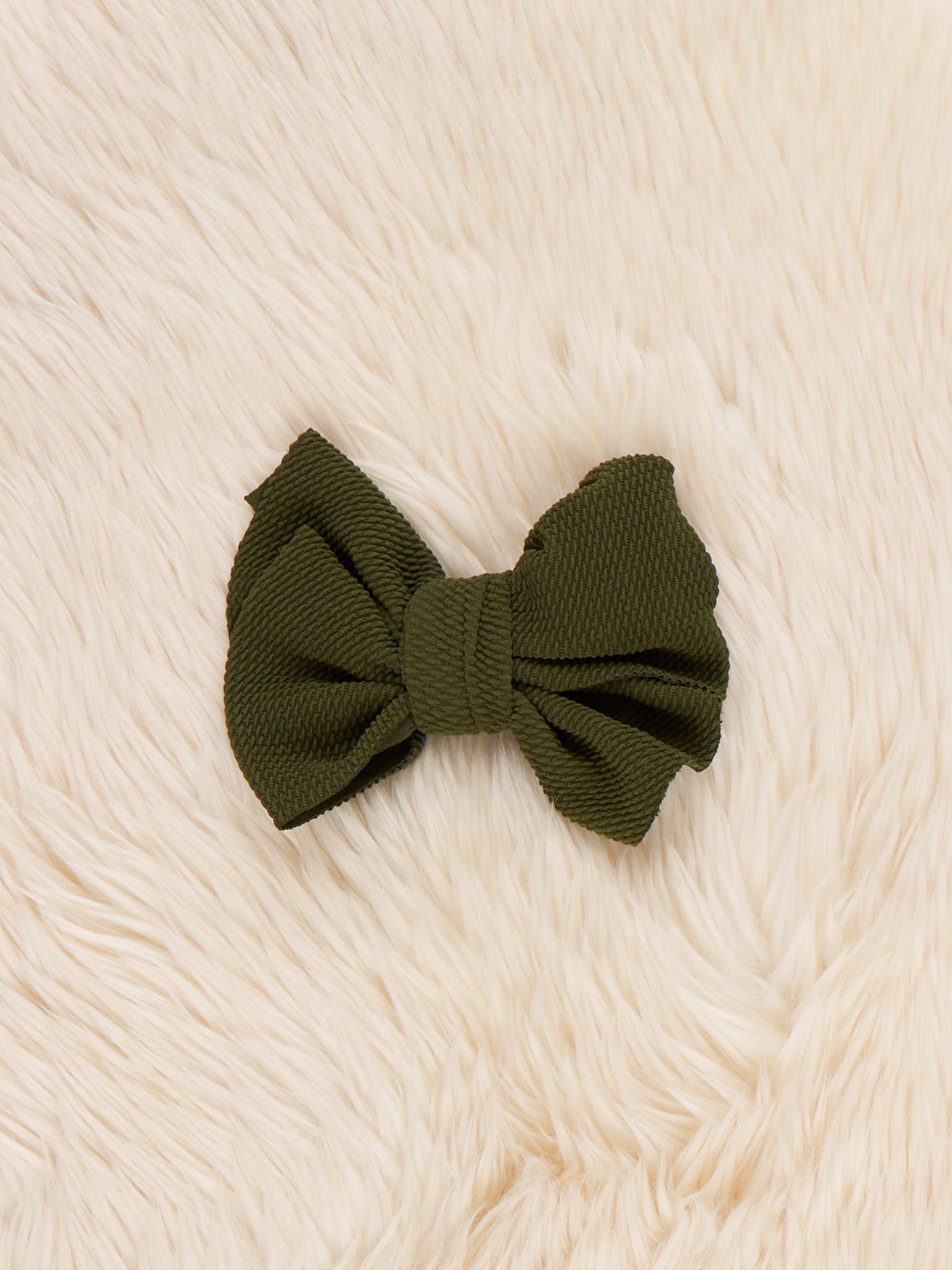 Waffle Bow 6 Inch - 16 Colors Available - Marie Nicole Clothing