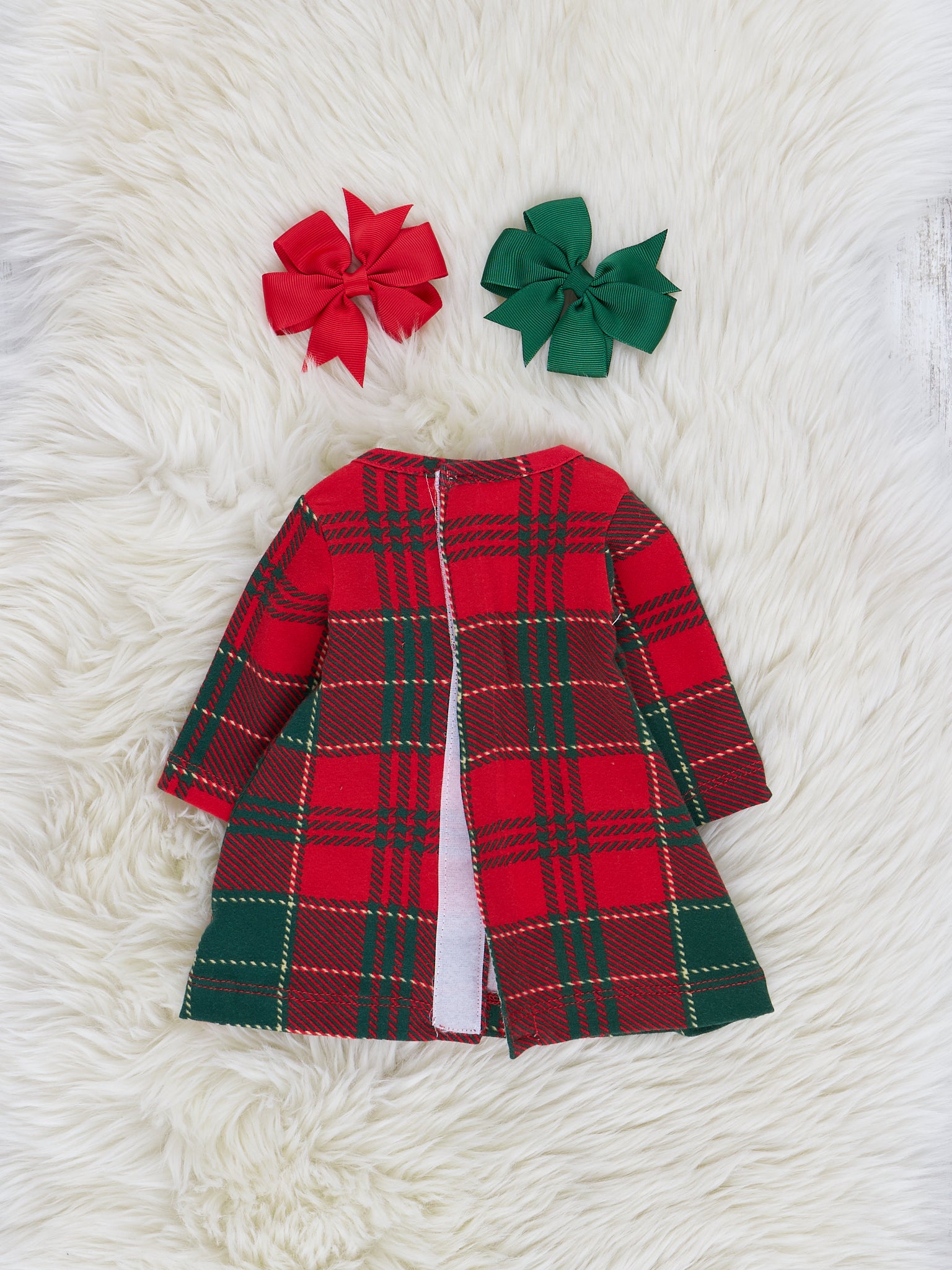 Red & Green Plaid Baby Doll Night Gown - Marie Nicole Clothing