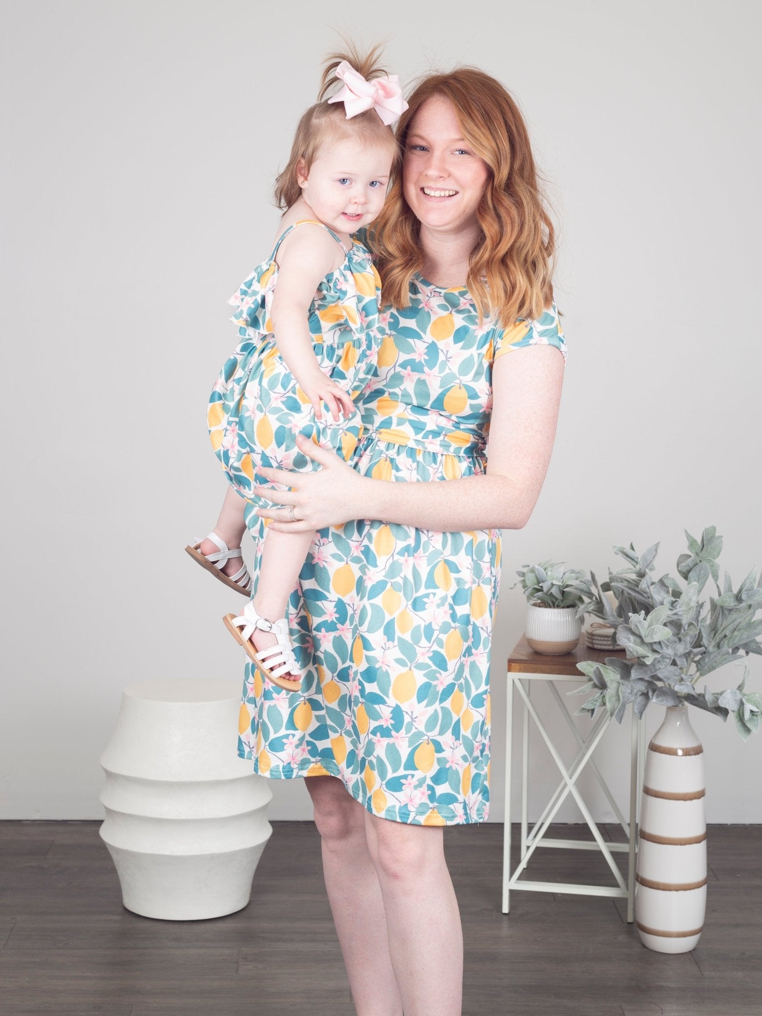 Mom & Me Lemon Dress - Marie Nicole Clothing