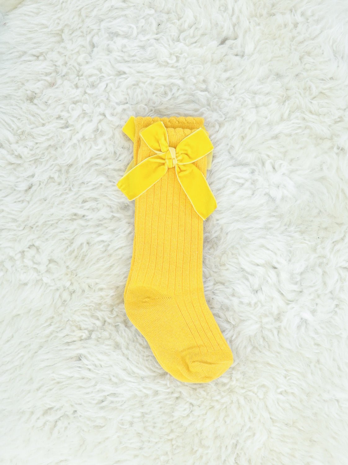 Velvet Bow Socks - 6 Colors Available - Marie Nicole Clothing