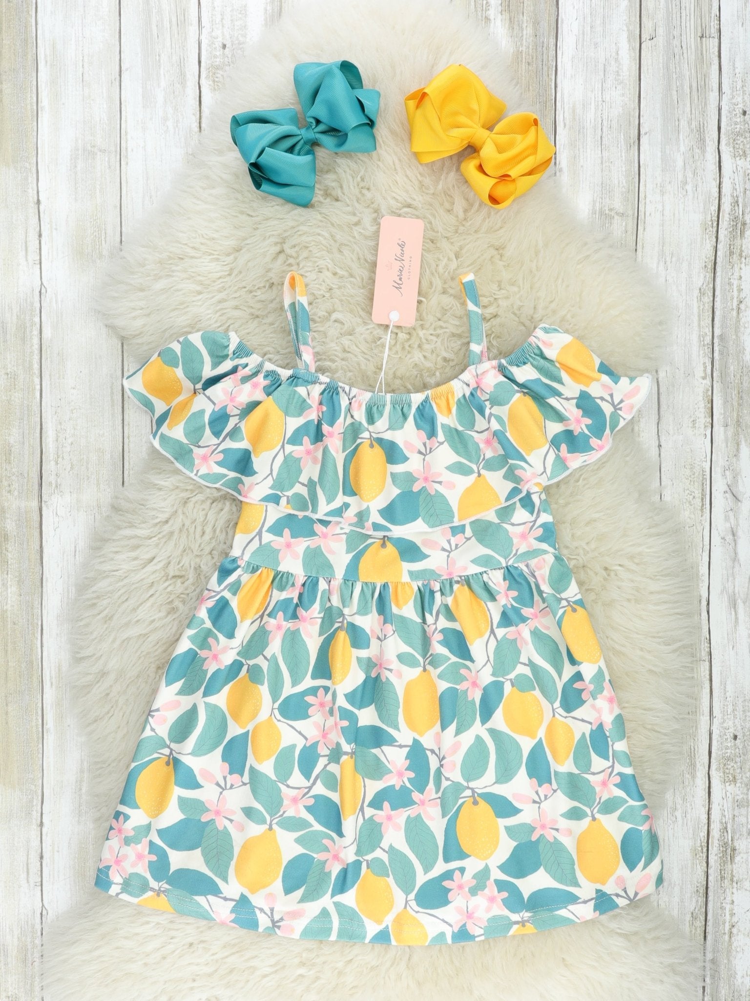 Mom & Me Lemon Dress - Marie Nicole Clothing