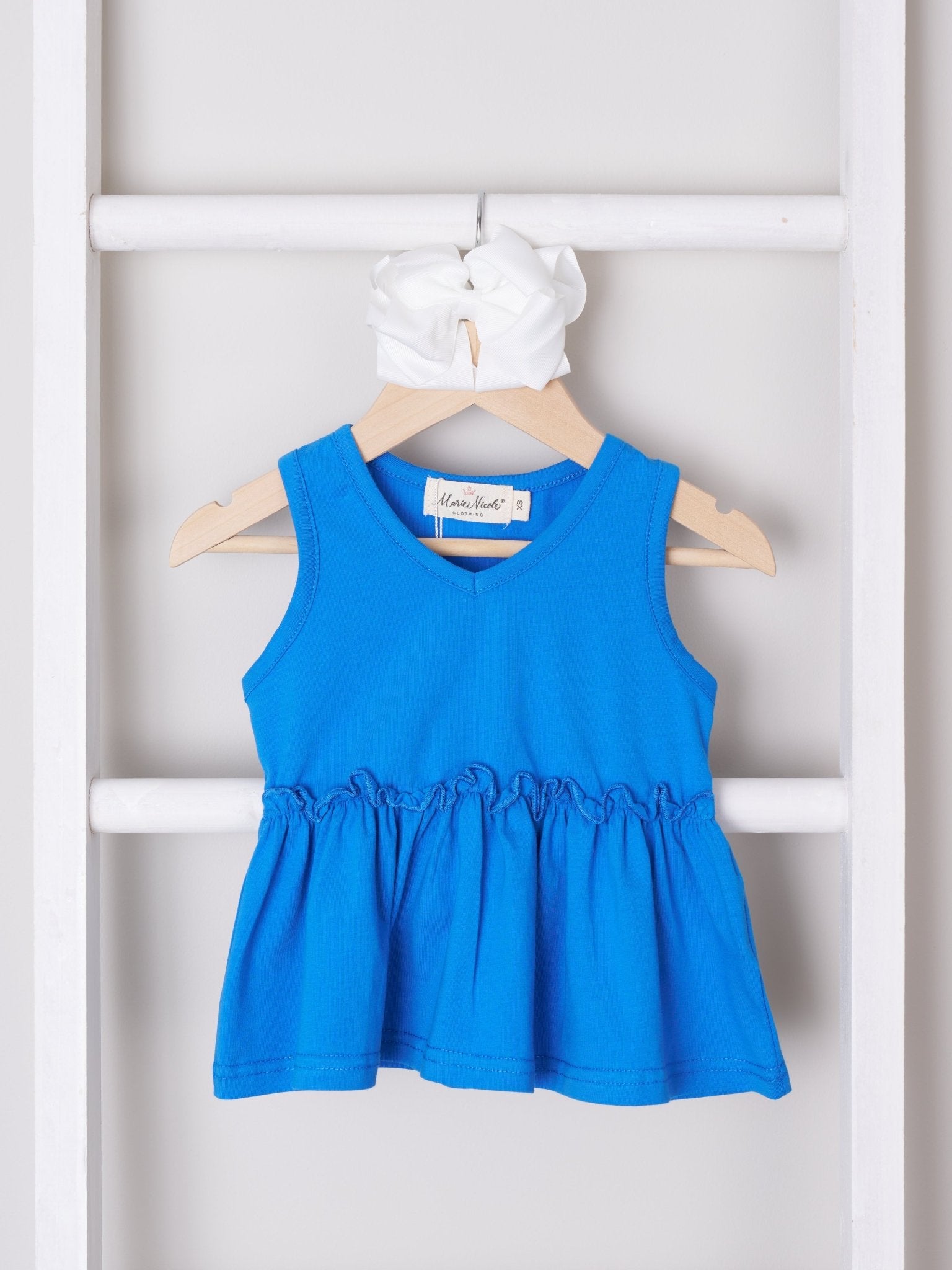 Mom & Me Royal Blue Peplum Tank - Marie Nicole Clothing