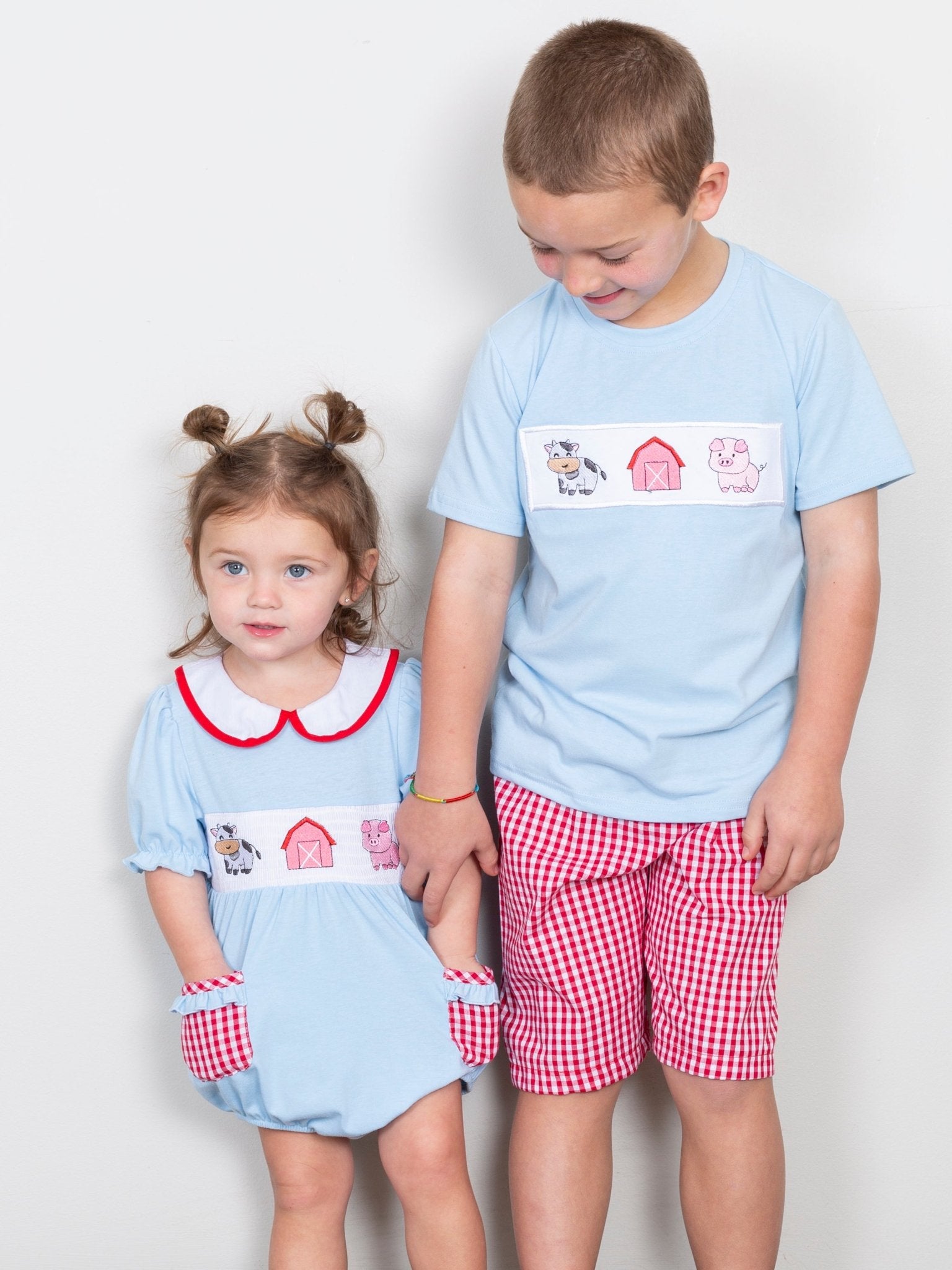 Farm Friends Ruffle Romper - Marie Nicole Clothing
