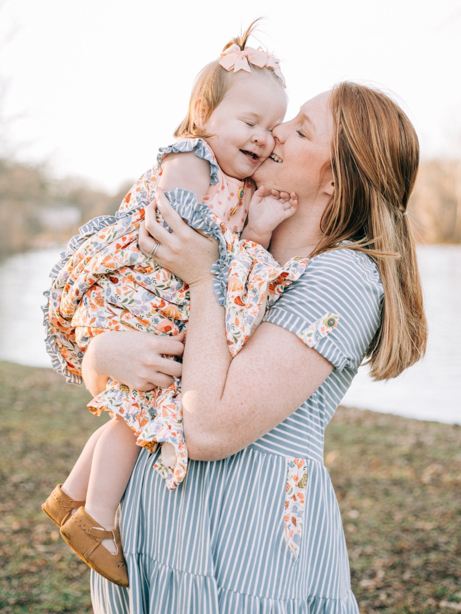 Mom & Me Tennessee Garden Striped Dress - Marie Nicole Clothing