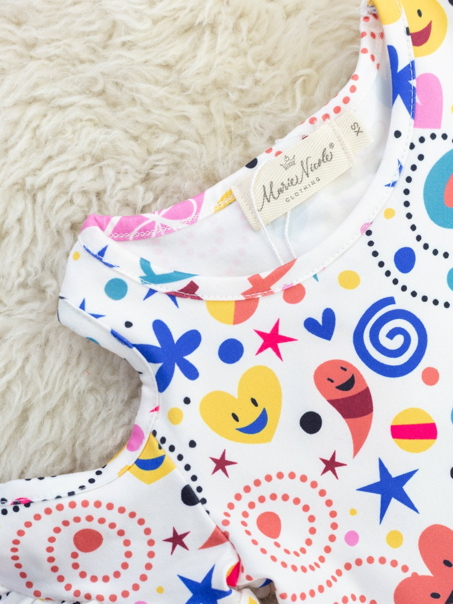 Bright "Happy Birthday" Dress - Marie Nicole Clothing