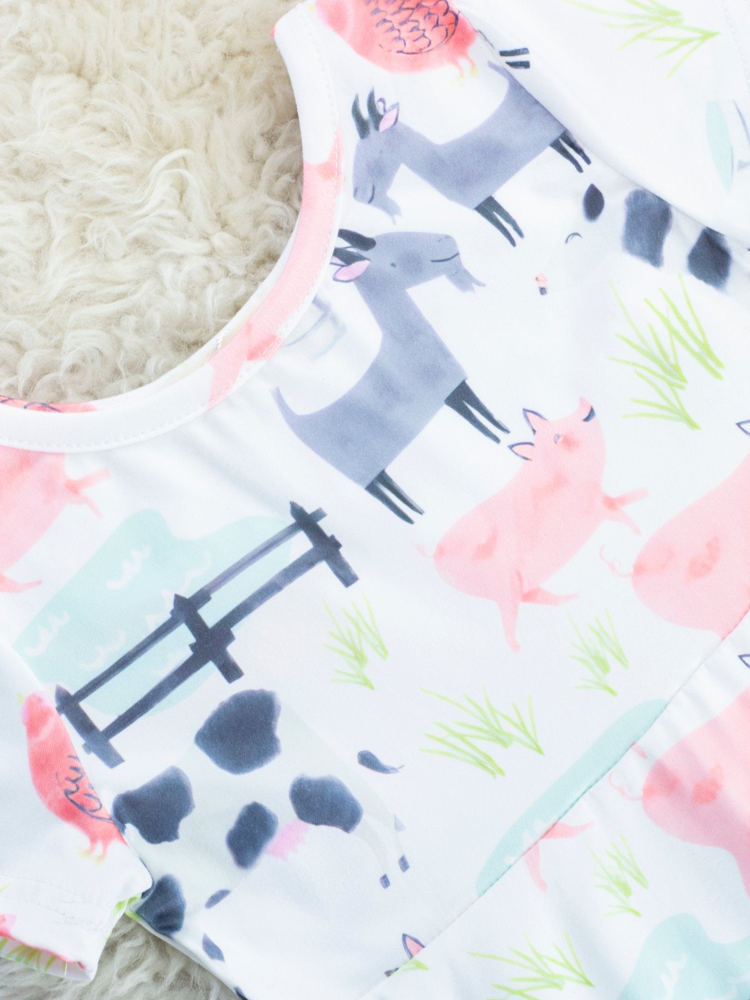 Farm Animal Swing Dress - Marie Nicole Clothing