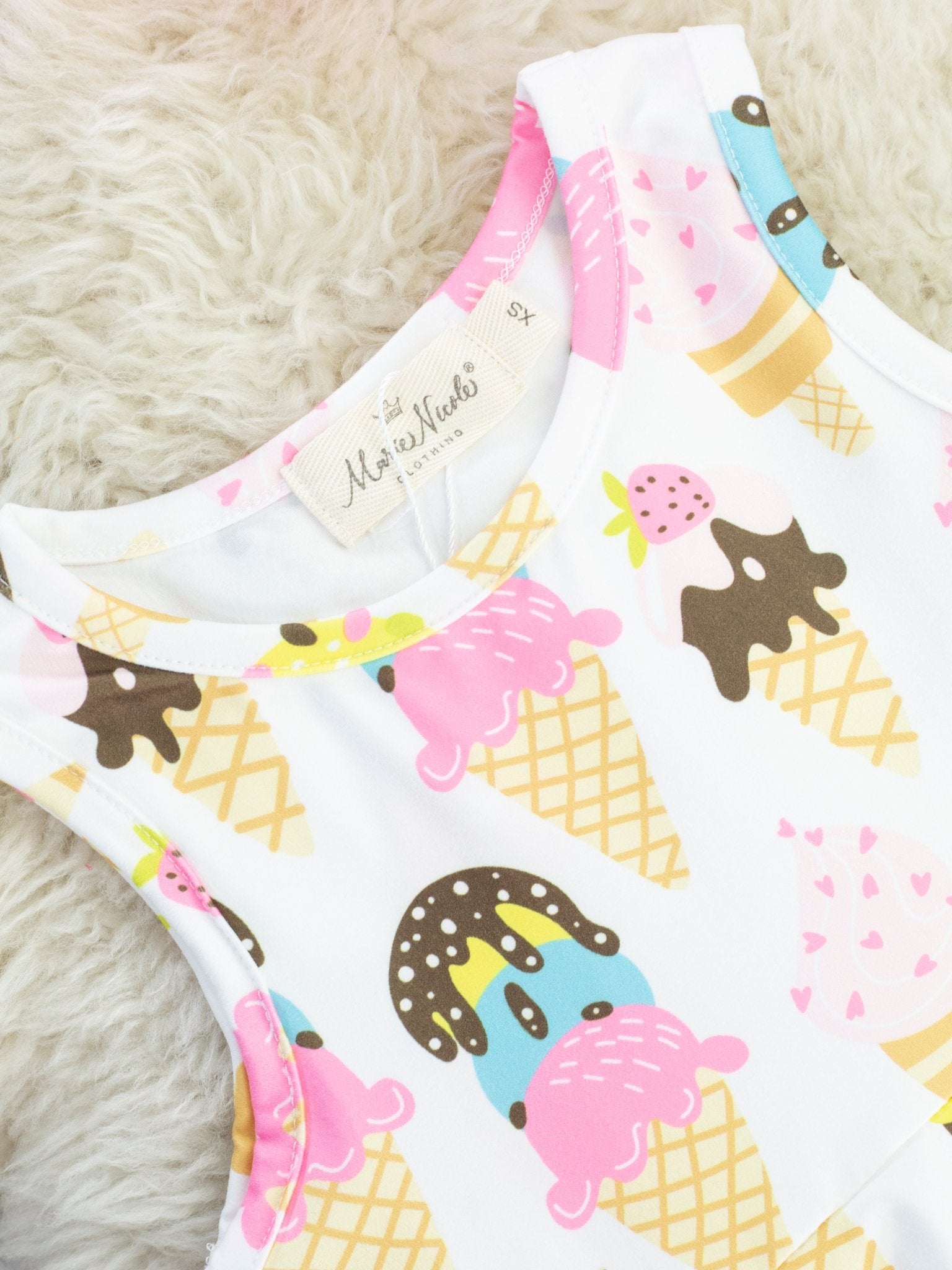 Ice Cream Party Tank Swing Dress - Marie Nicole Clothing