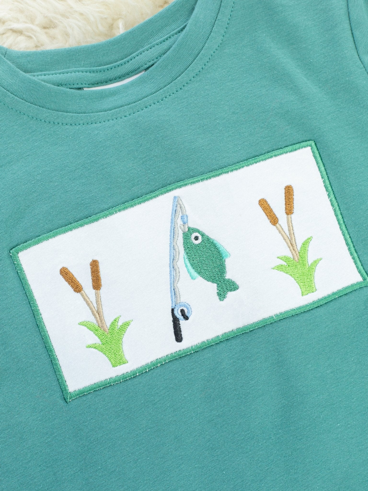 Smocked Fishing Outfit - Marie Nicole Clothing