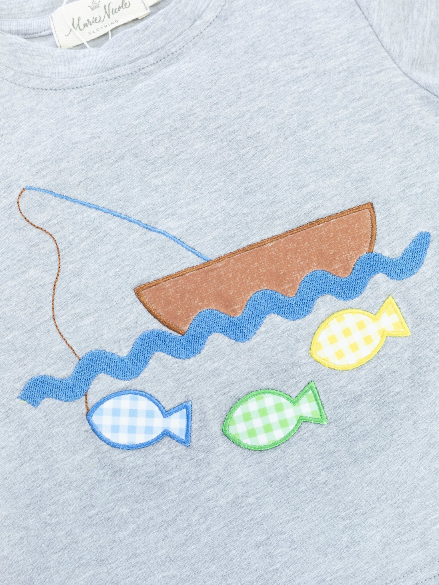 Blue Gingham Fishing Outfit - Marie Nicole Clothing