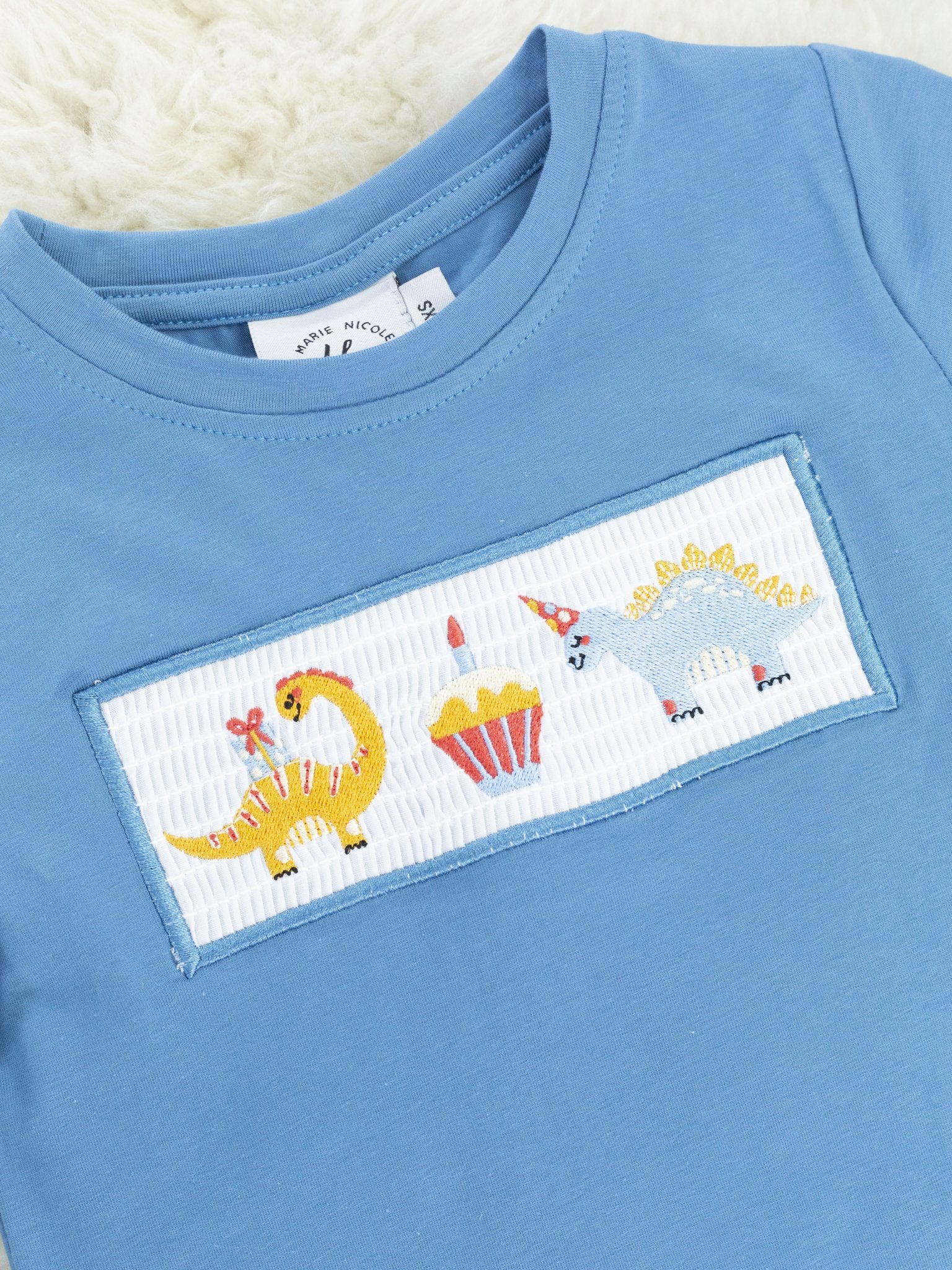 Smocked Dinosaur Party Outfit - Marie Nicole Clothing