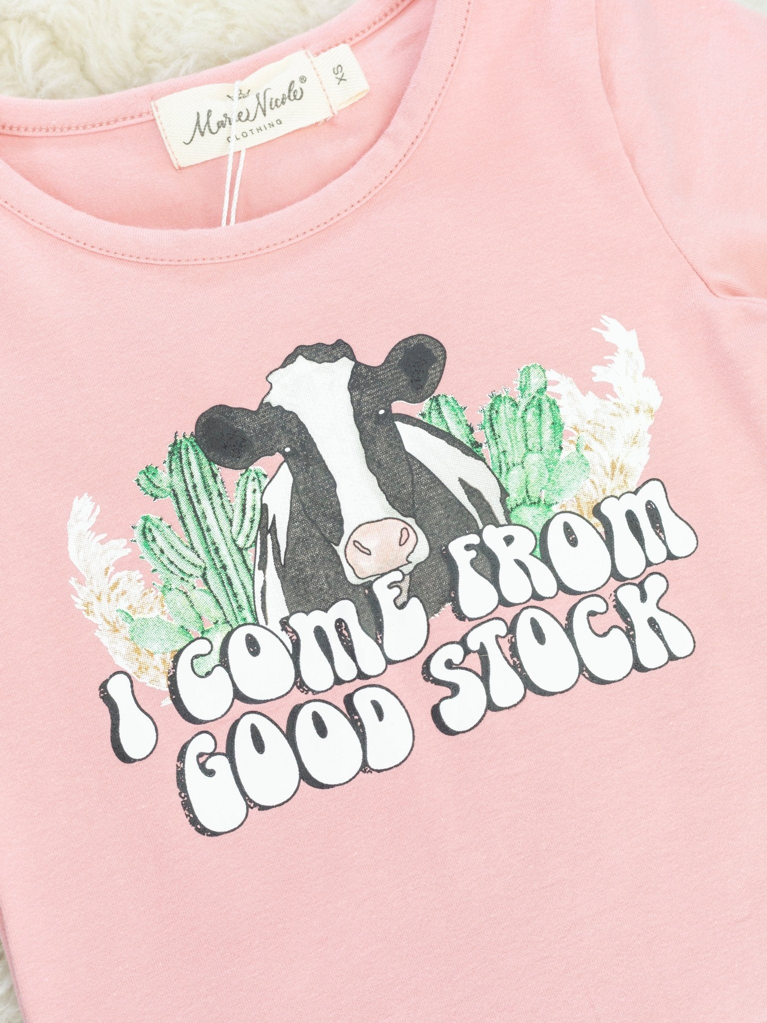 "Good Stock" Cow Bell Bottom Outfit - Marie Nicole Clothing