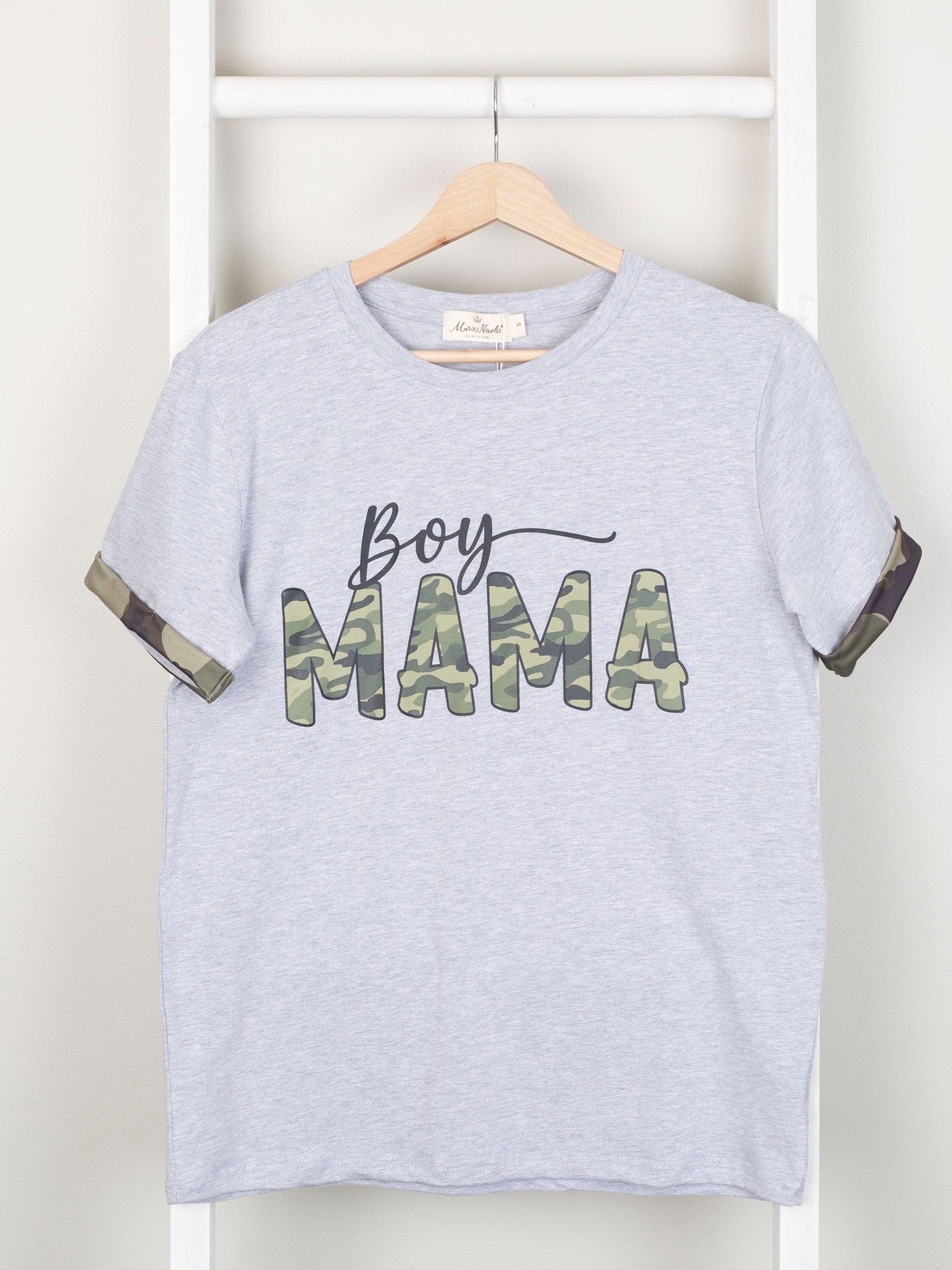 Mom & Me "Boy Mama" Camo Shirt - Marie Nicole Clothing