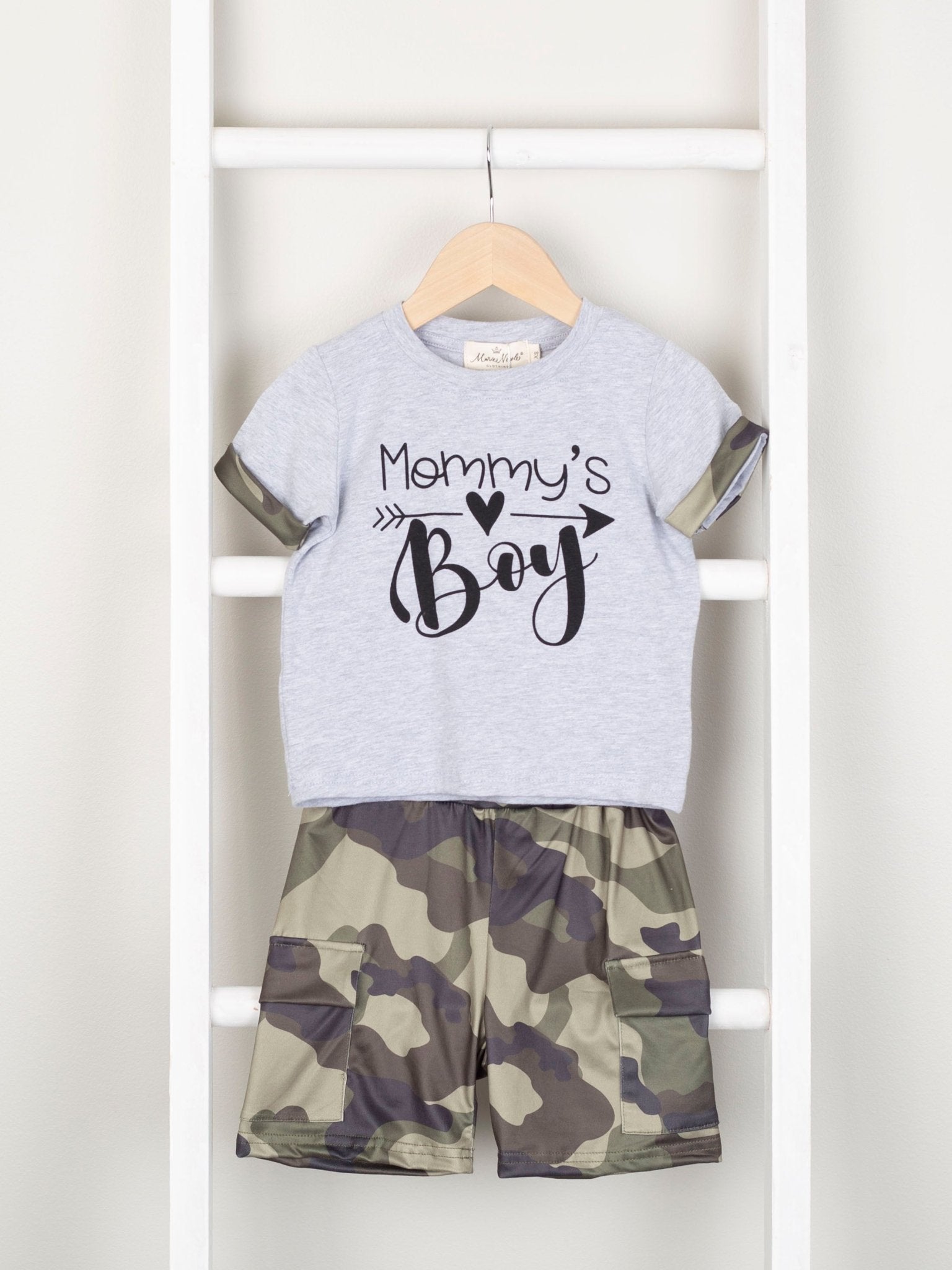 Mom & Me "Boy Mama" Camo Shirt - Marie Nicole Clothing