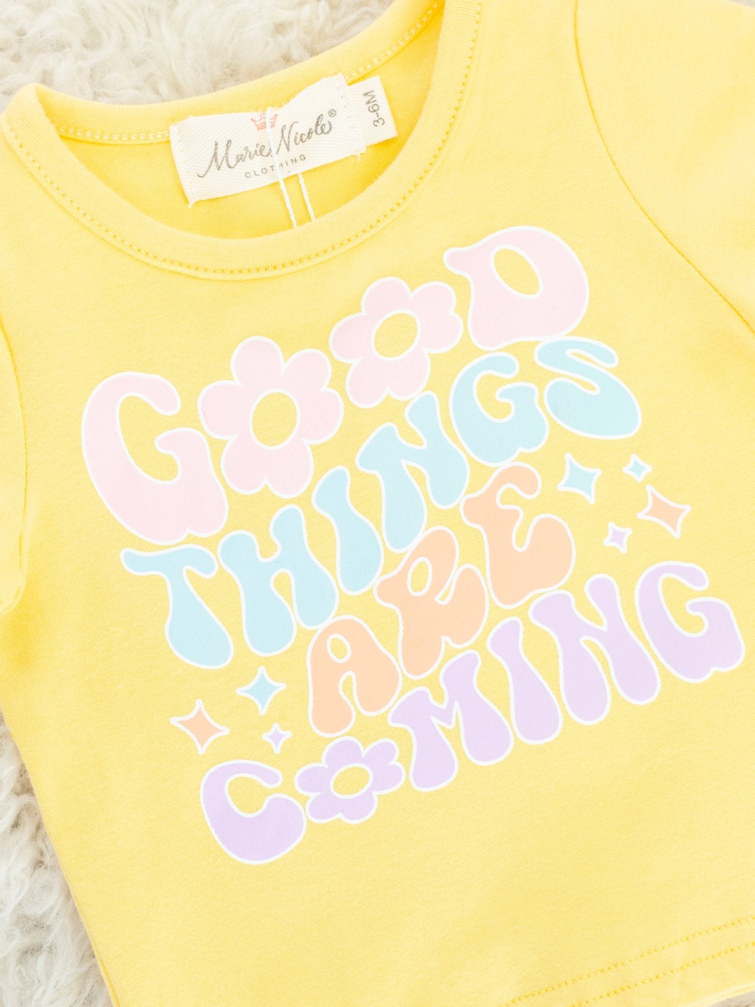 "Good Things" Smiley Check Bloomers Outfit - Marie Nicole Clothing