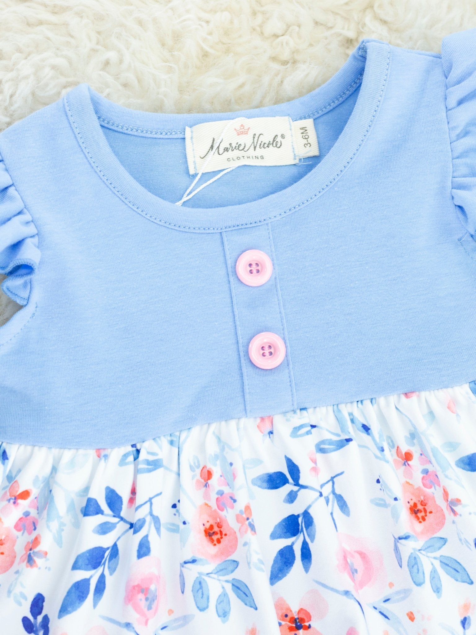 Chambray Buttercup Dressy Bubble - Marie Nicole Clothing