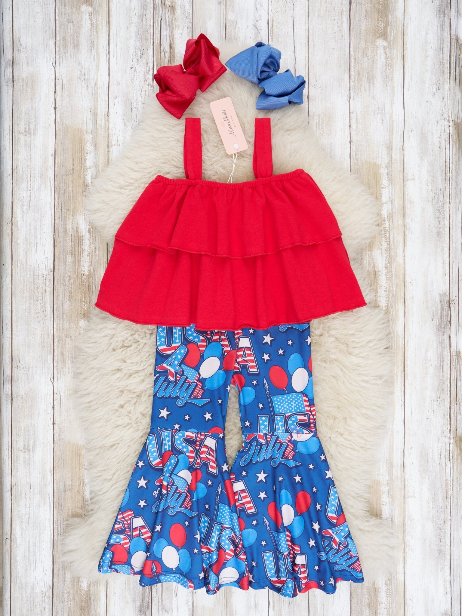 July 4th Bell Bottom Outfit - Marie Nicole Clothing