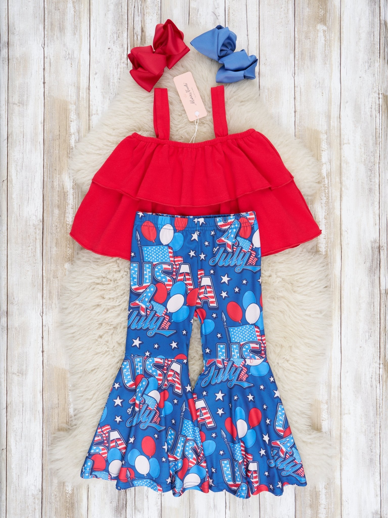 July 4th Bell Bottom Outfit - Marie Nicole Clothing