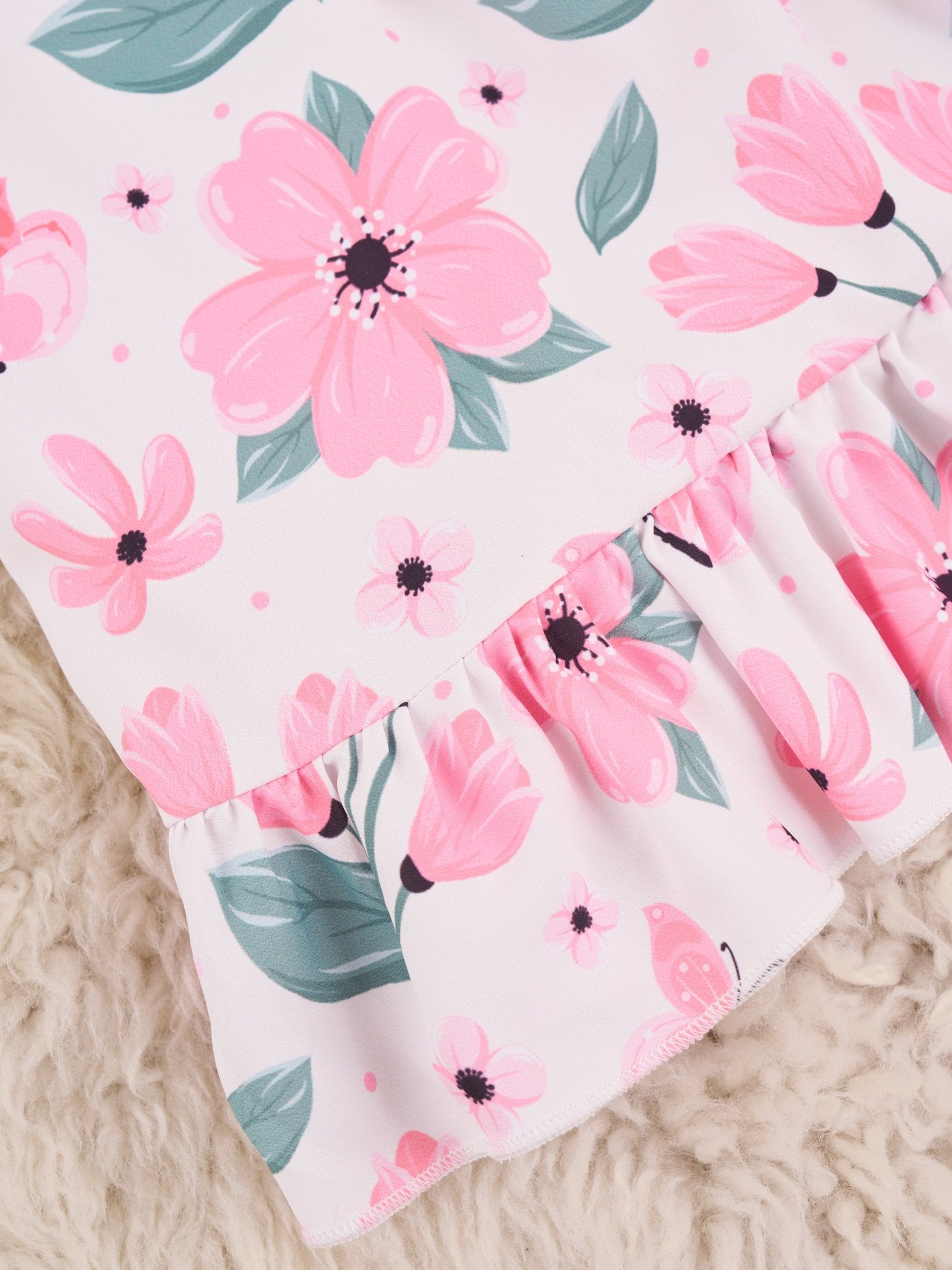 Pink Daffodil Ruffle Outfit - Marie Nicole Clothing