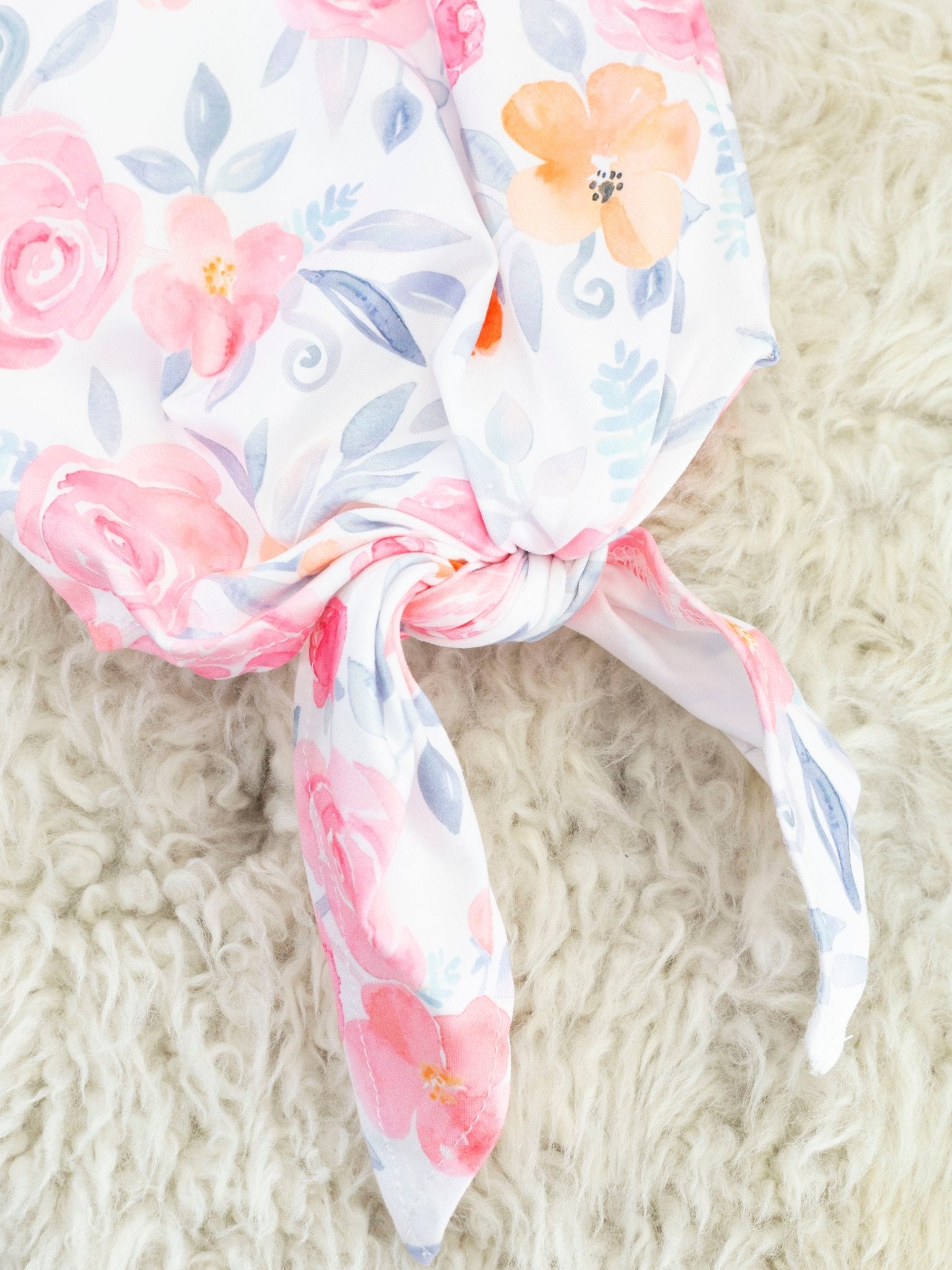 Pink & Orange Rose Knot Gown - Marie Nicole Clothing