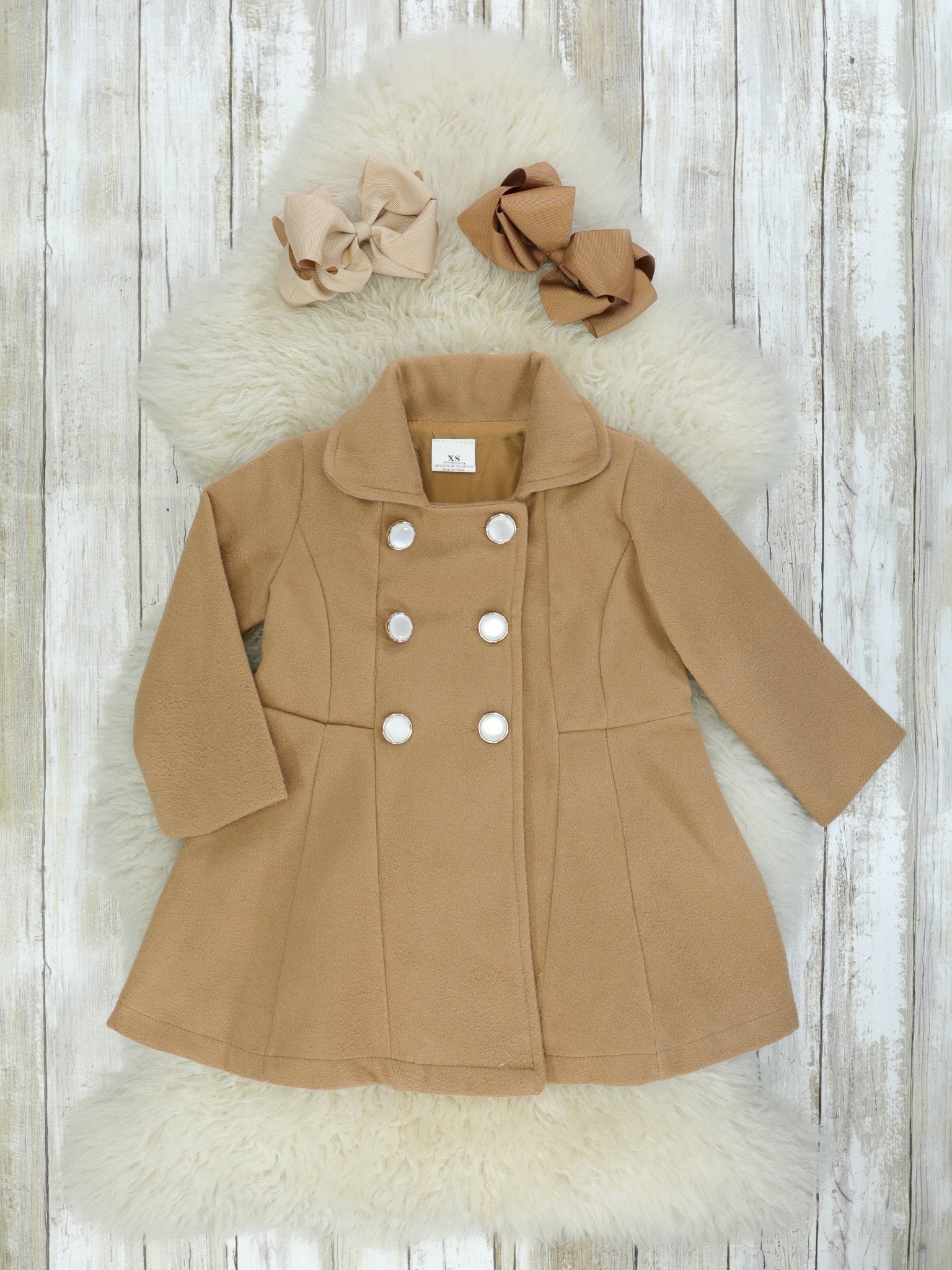 Tan Collared Jacket - Marie Nicole Clothing