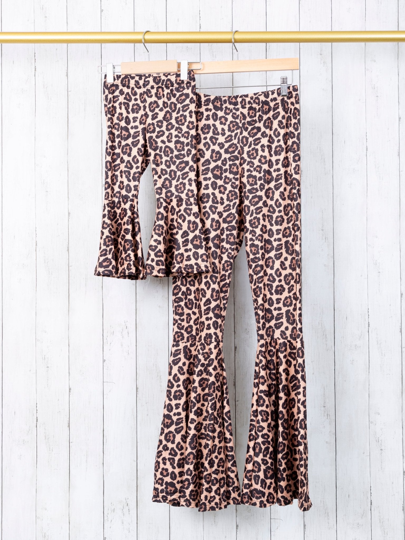 Mom & Me Leopard Bell Bottoms - Marie Nicole Clothing