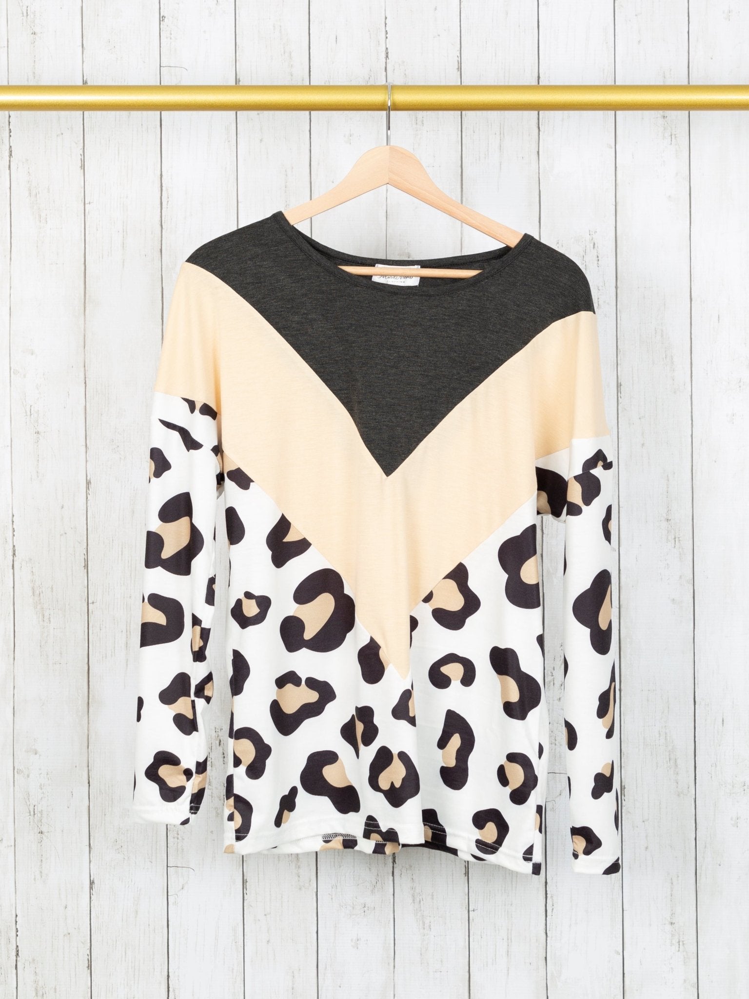 Mom & Me Colorblock Leopard Shirt - Marie Nicole Clothing