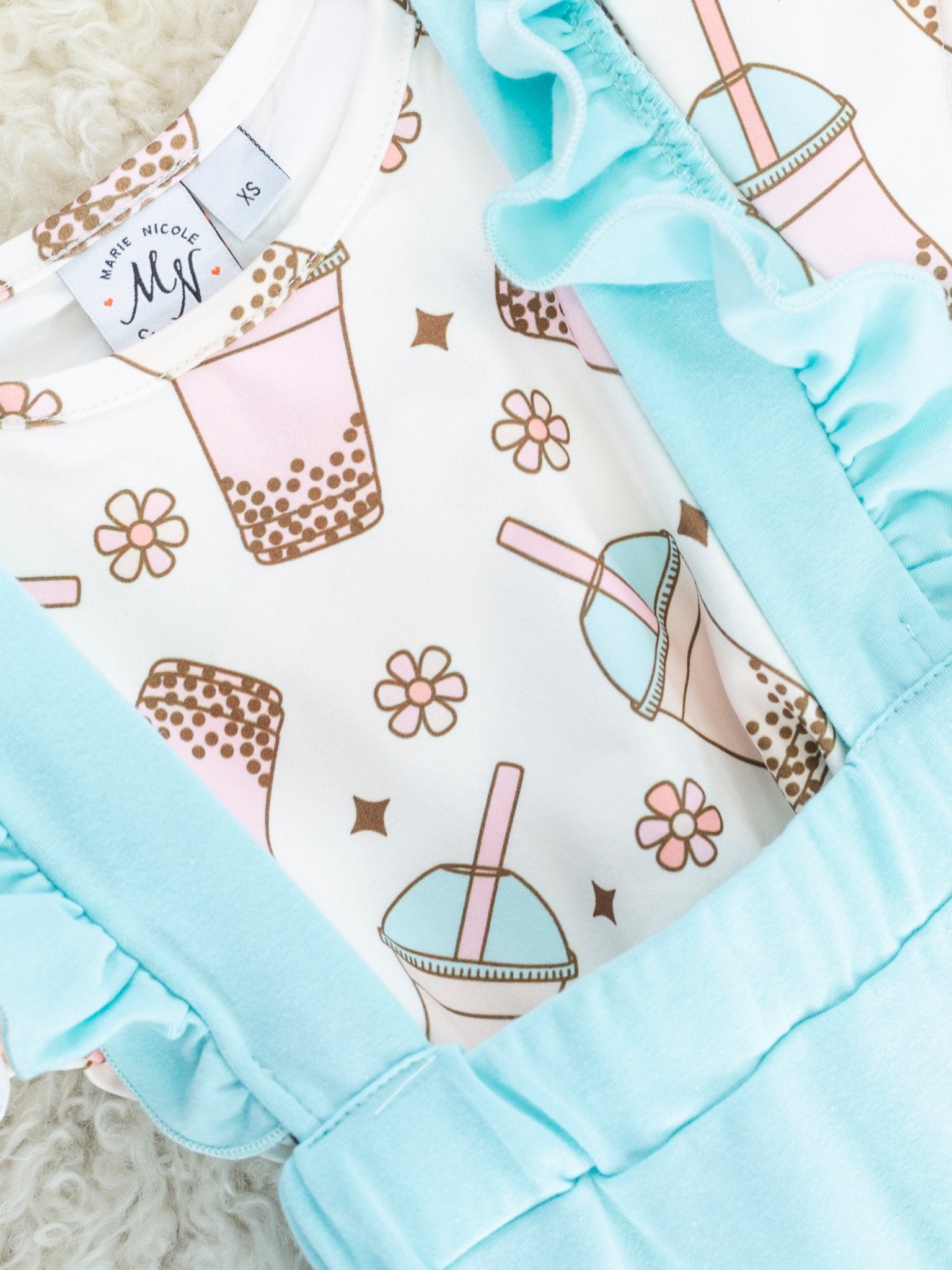 Boba Top & Suspender Skirt Set - Marie Nicole Clothing