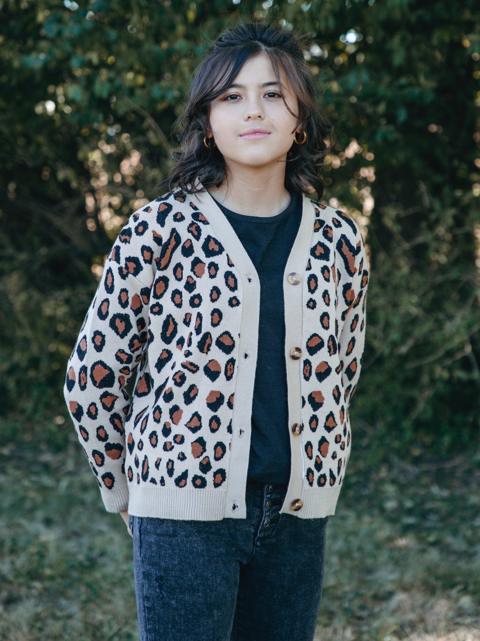 Mom & Me Leopard Cardigan Sweater - Marie Nicole Clothing