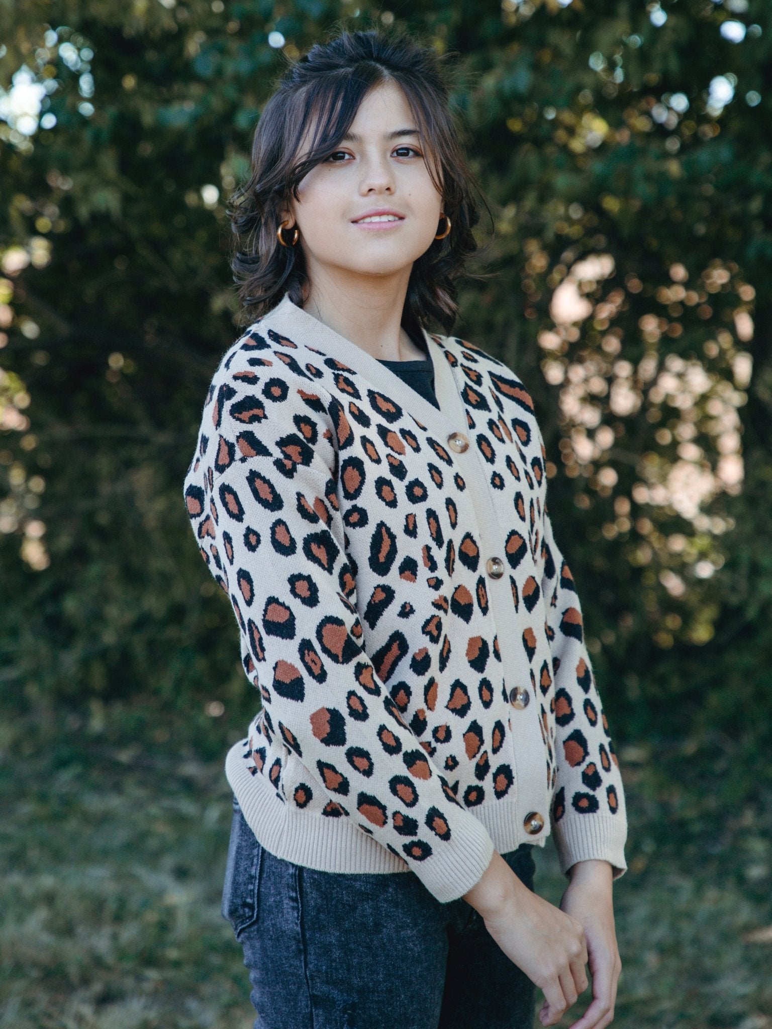 Mom & Me Leopard Cardigan Sweater - Marie Nicole Clothing