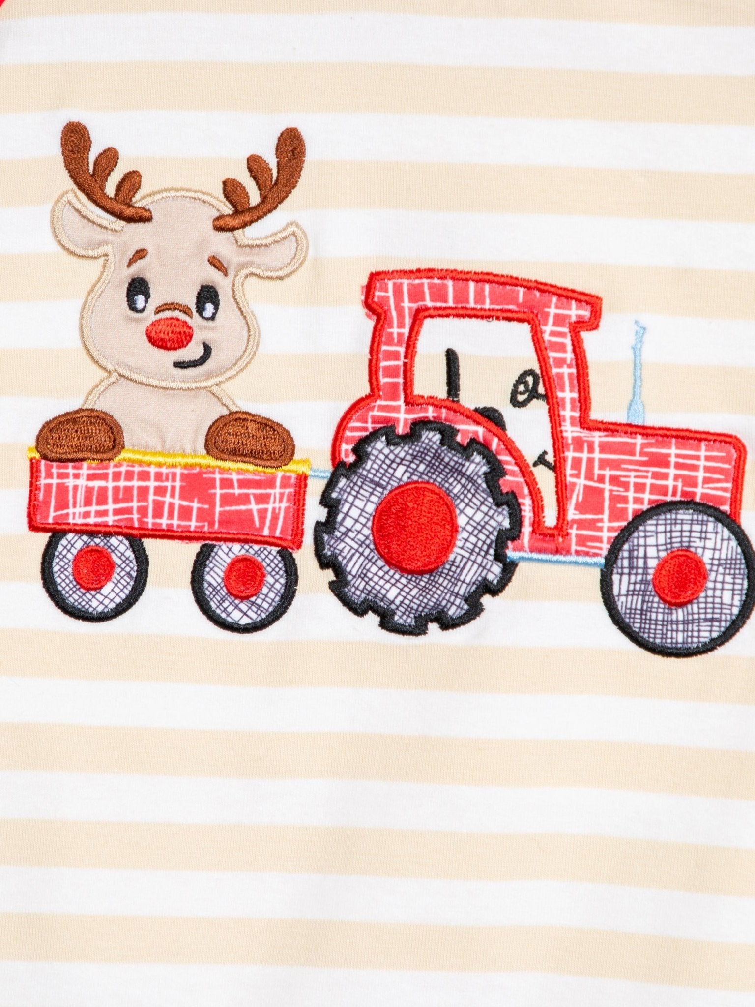 Reindeer Tractor Ruffle Outfit - Marie Nicole Clothing