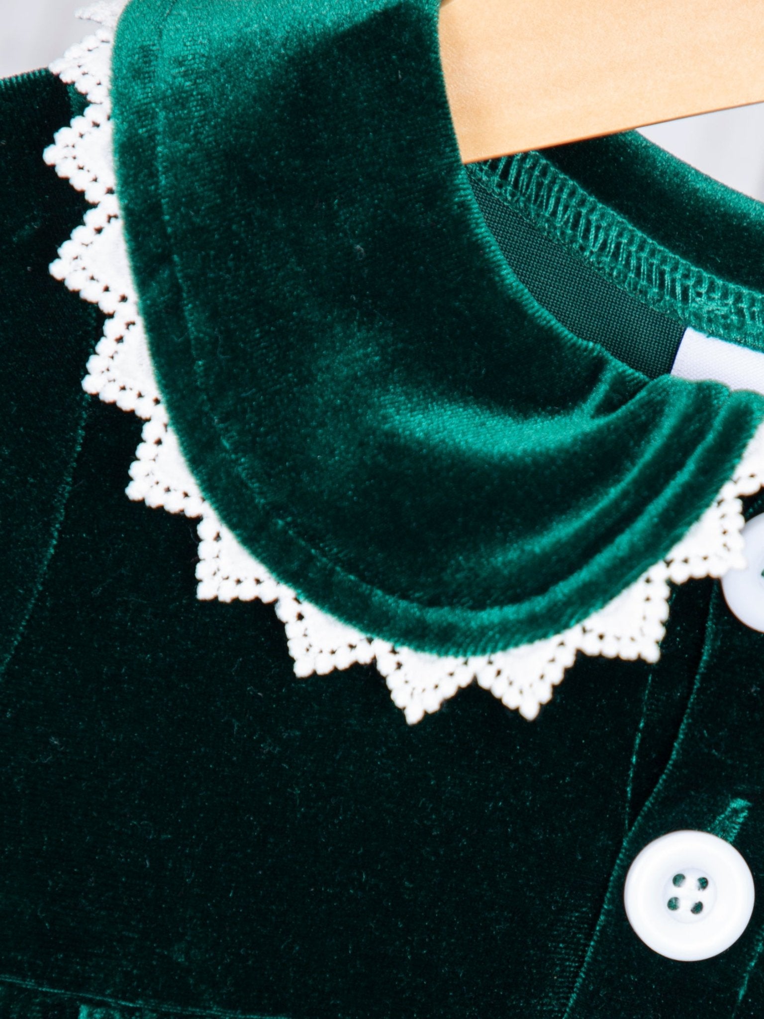 Emerald Velvet Ruffle Dressy Romper - Marie Nicole Clothing
